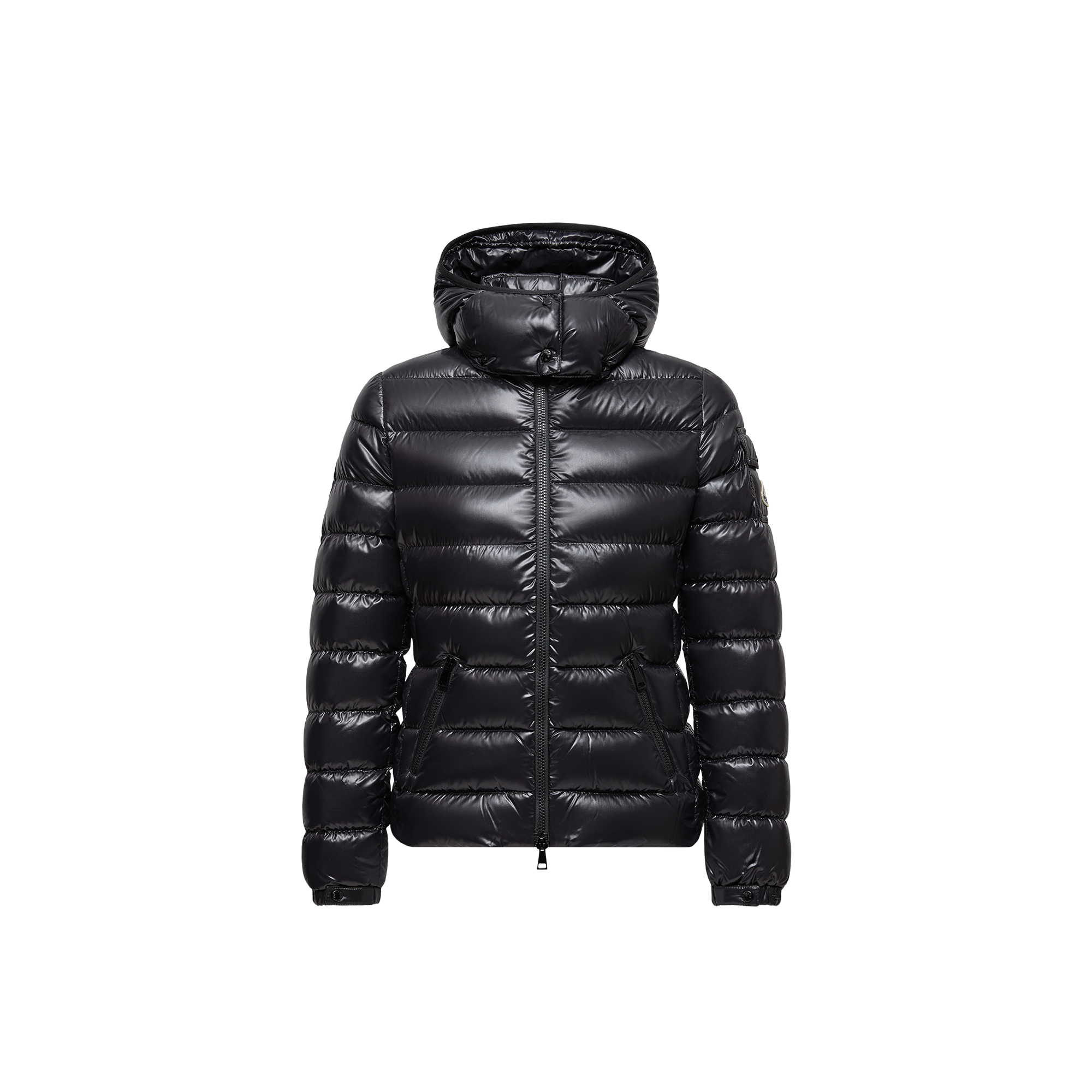 Moncler   Bady Hooded Short Down Jacket for Women in Black, Size: 12