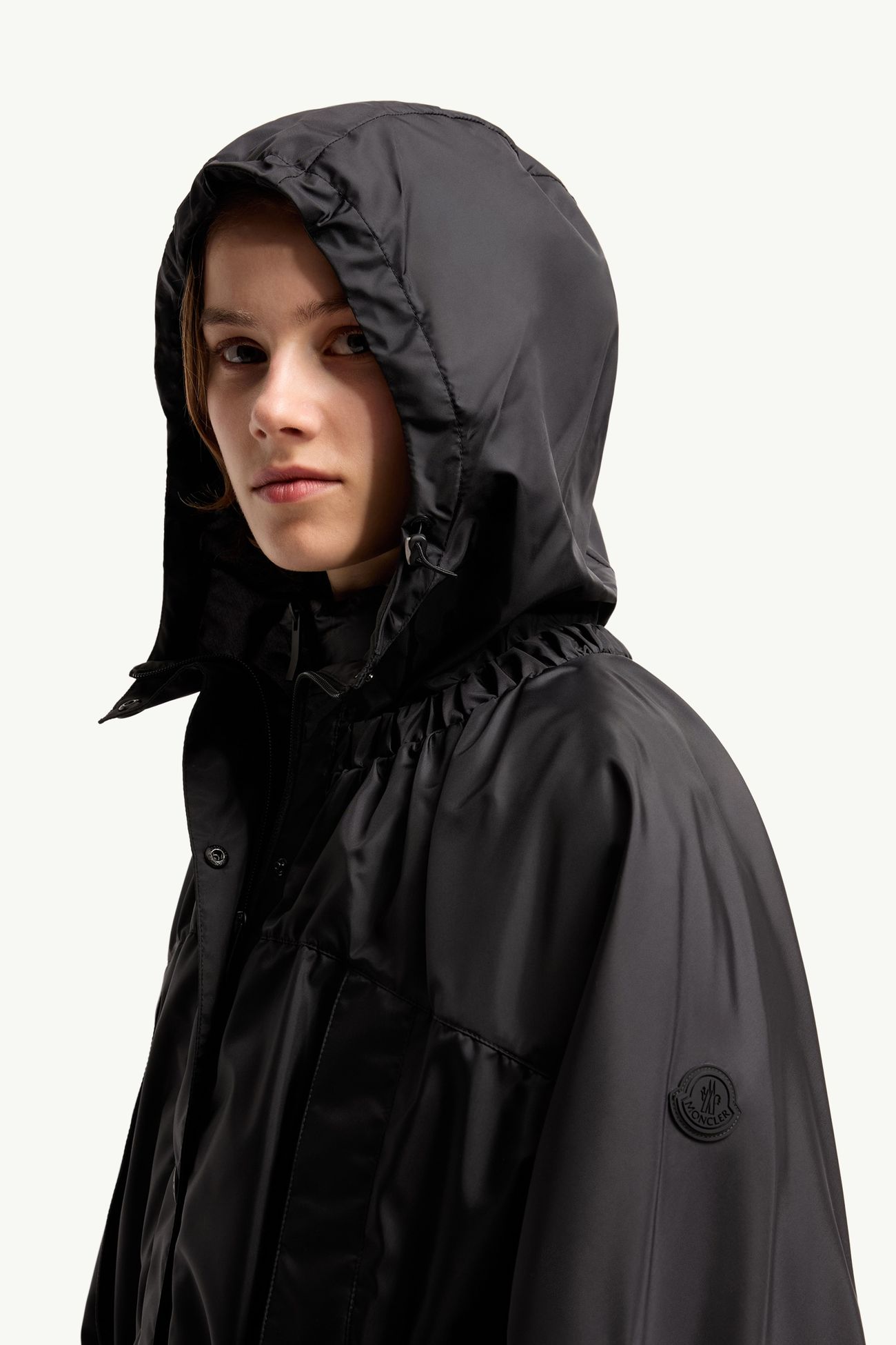 Parka longue Expression en toile Femmes Noir Moncler 1