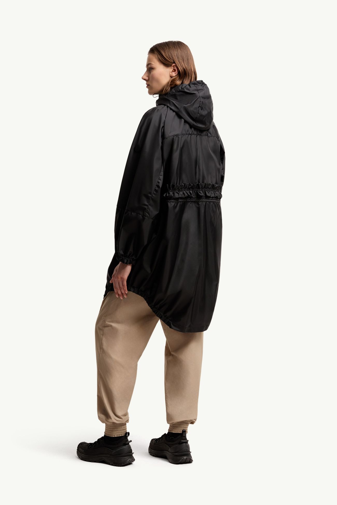 Parka longue Expression en toile Femmes Noir Moncler 4