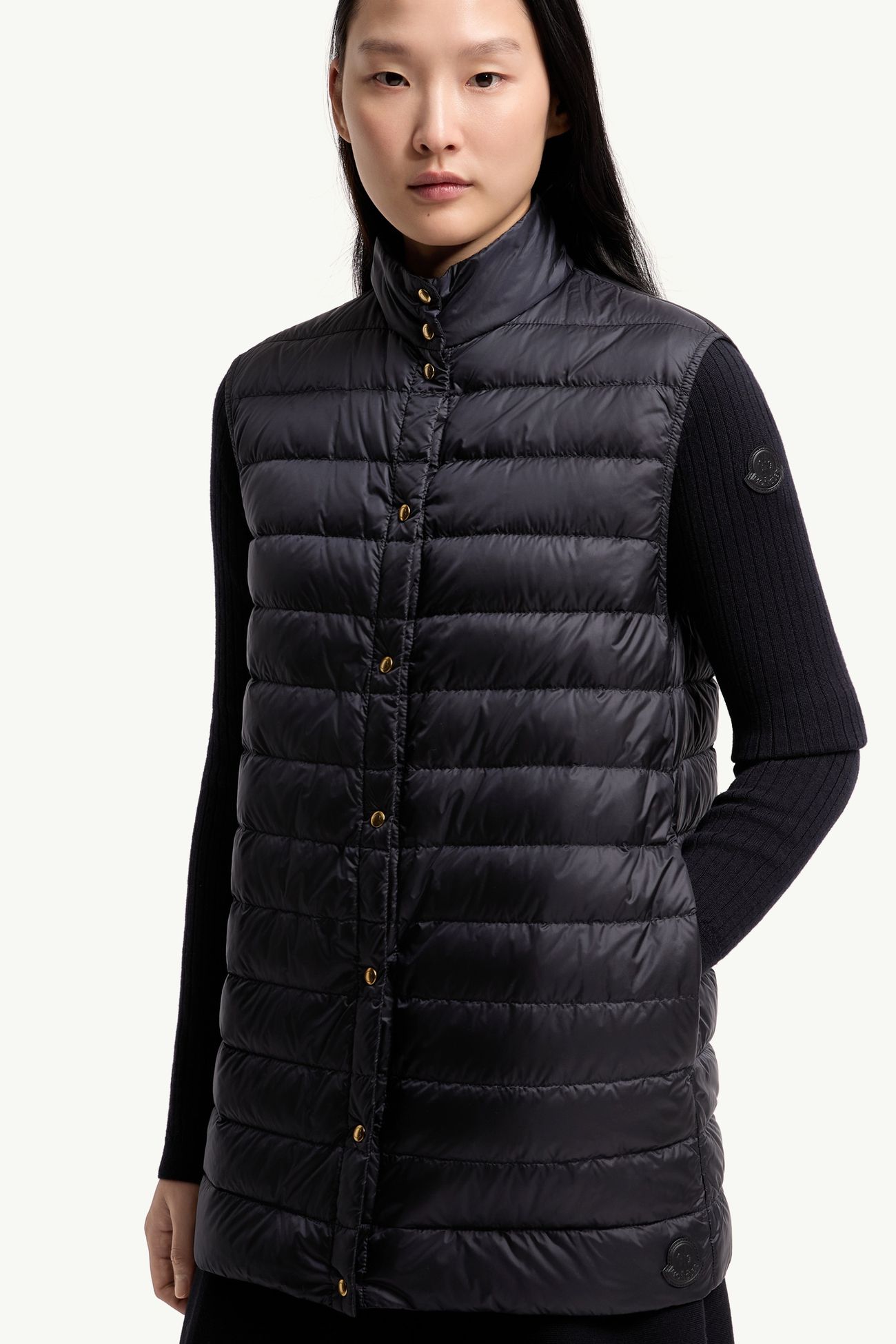 Anthrene女士三合一羊毛和山羊绒混纺连帽羽绒夹克外套 女士 海军蓝色 Moncler 6