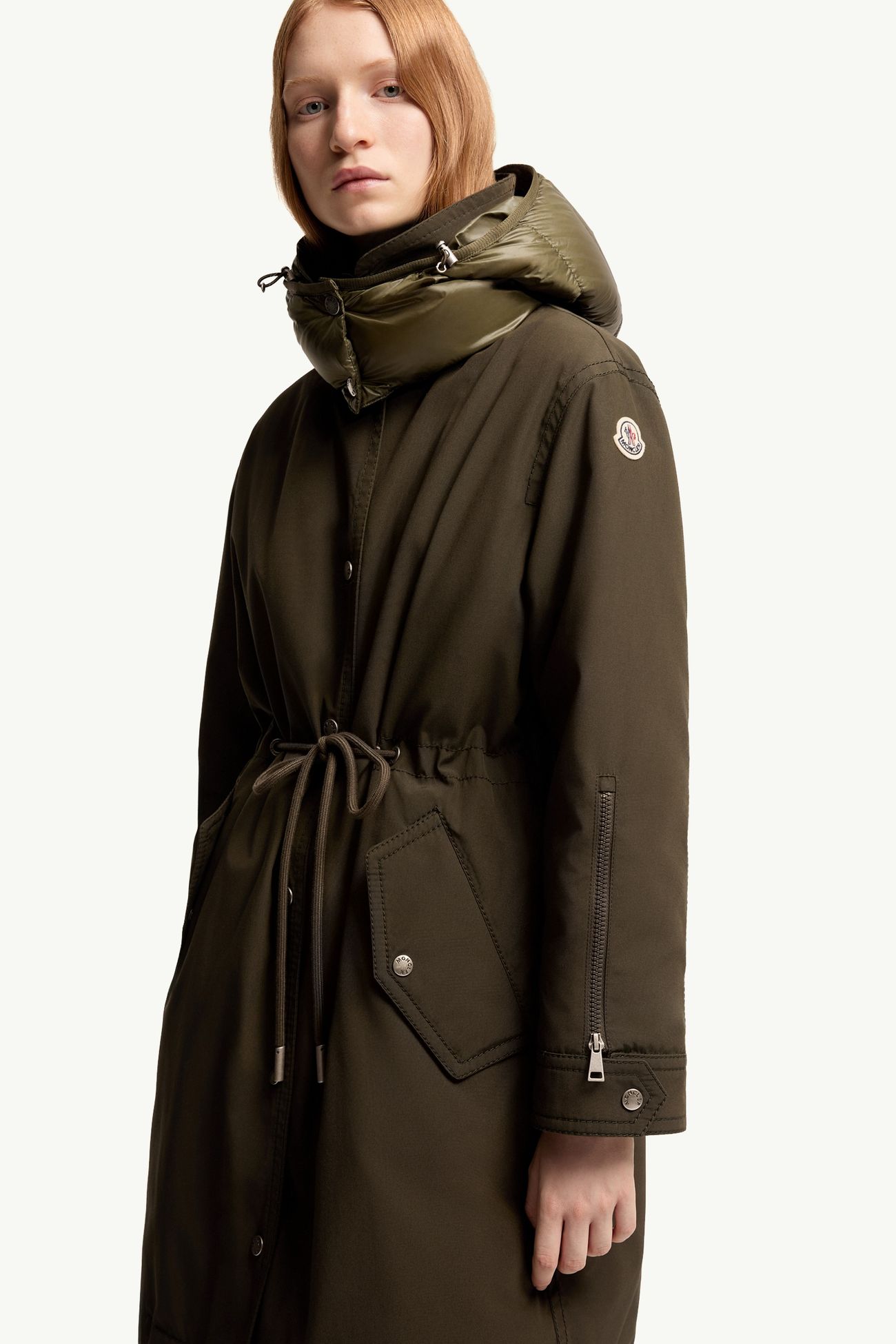 Halicte ๋กฑ ๋ค์ด ํ์นด ์ฌ์ฑ ๋คํฌ ๊ทธ๋ฆฐ Moncler 5