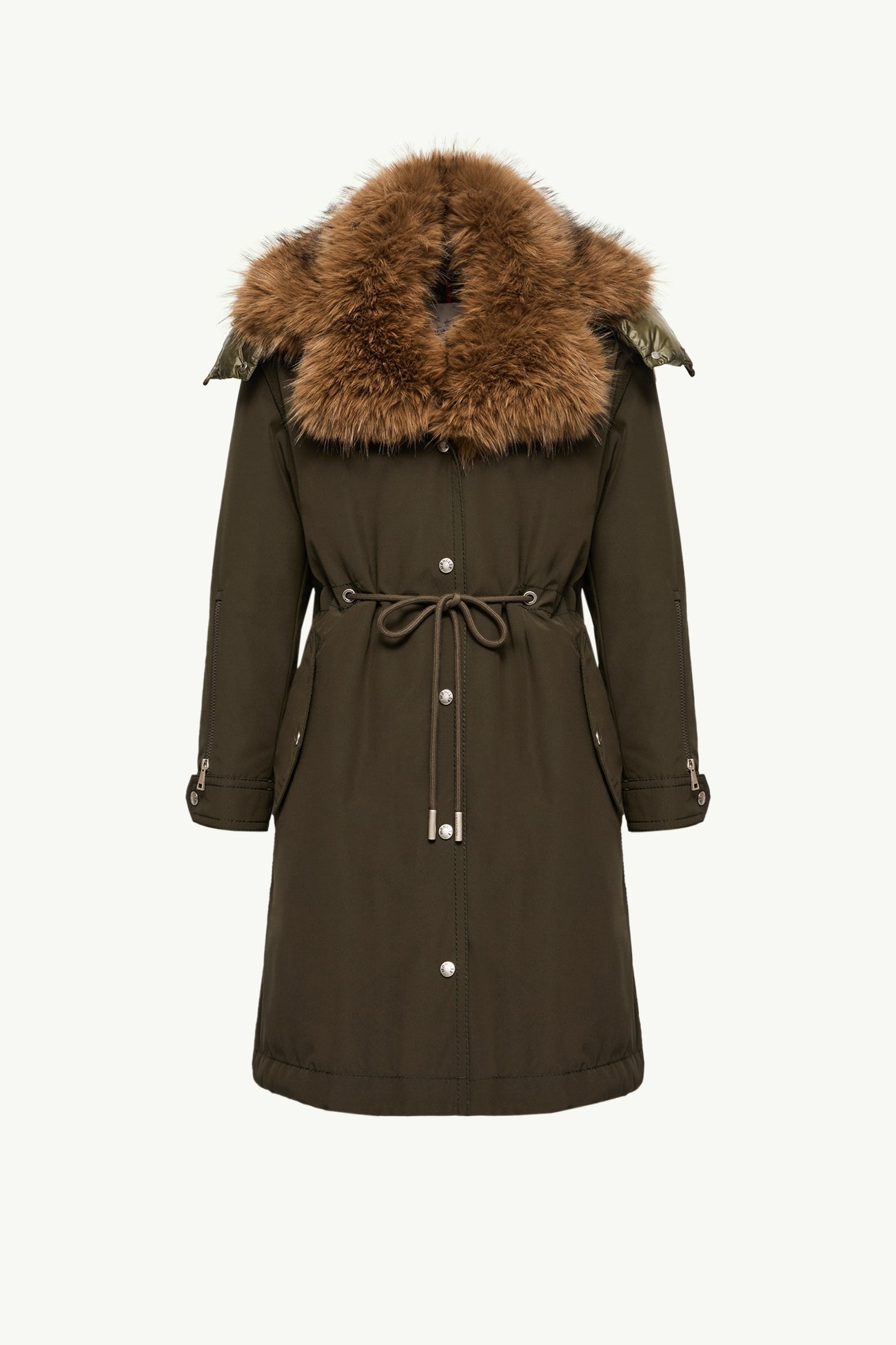 Parka matelassée longue à capuche Halicte Femmes Vert Foncé Moncler 2
