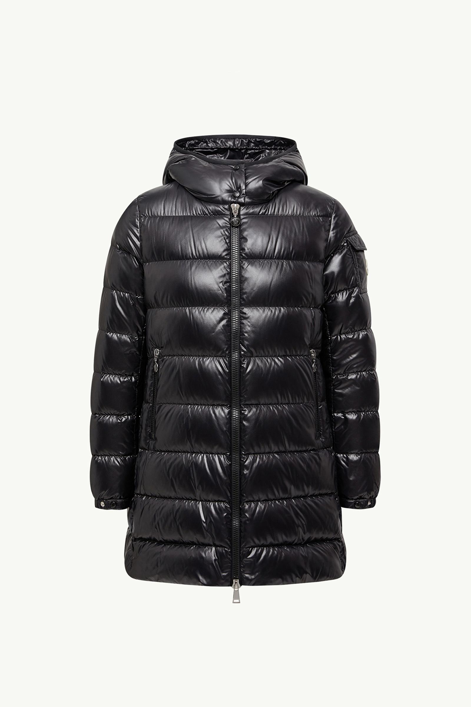 Courcelles Hooded Mid-Length Down Jacket Women Black Moncler, 1 of 0