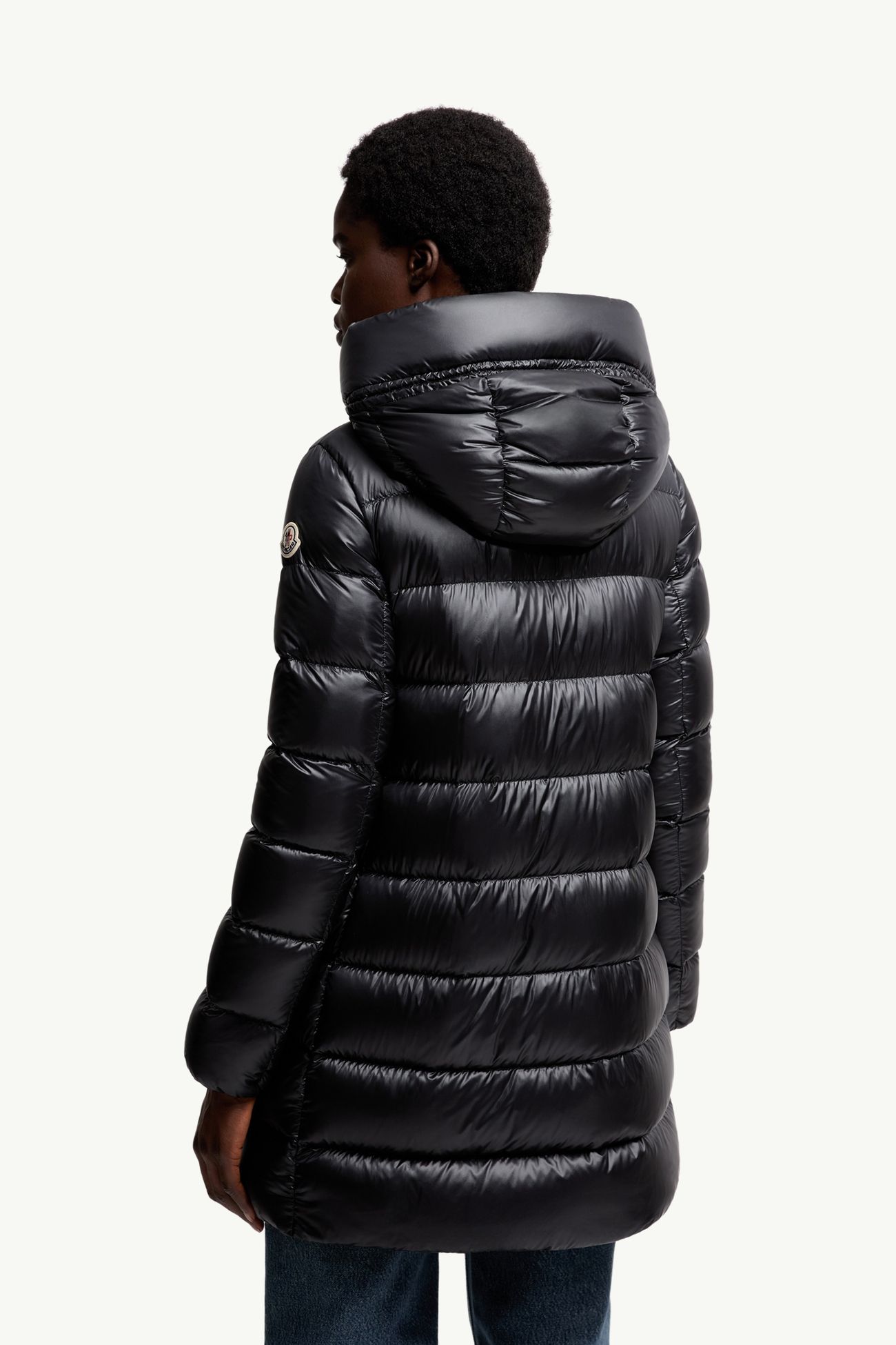 Doudoune mi-longue à capuche Suyenne Femmes Noir Moncler 4