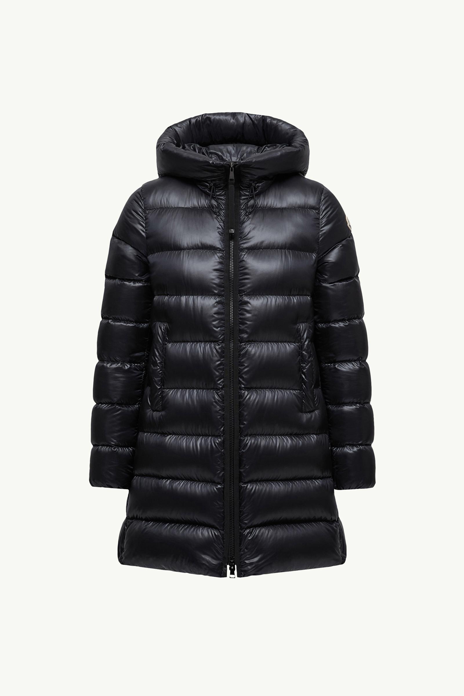 Suyenne Hooded Mid-Length Down Jacket Women Black Moncler, 1 of 0