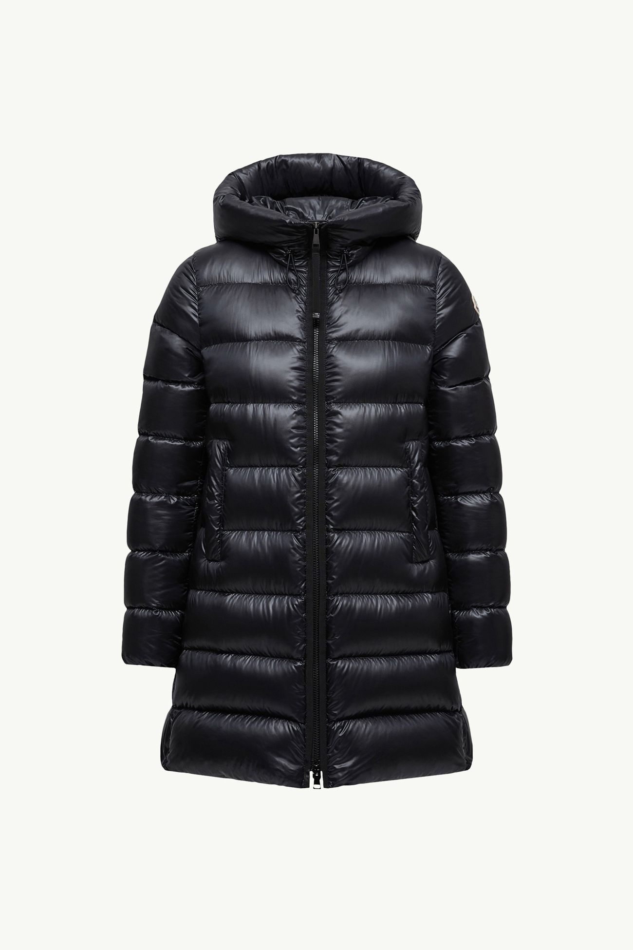 Suyenne女士中长款连帽羽绒夹克外套 女士 黑色 Moncler 2