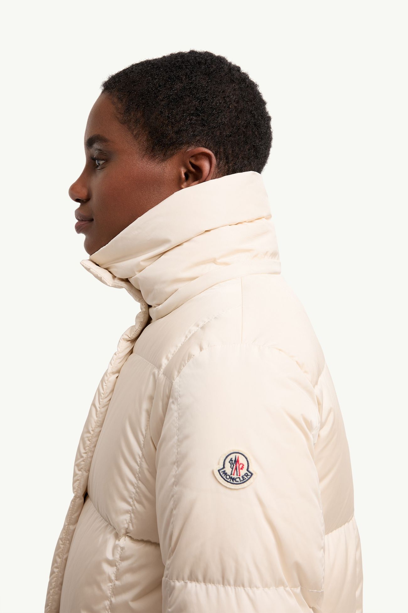 Litte女士方形绗缝连帽长款羽绒夹克外套 女士 象牙白 Moncler 1