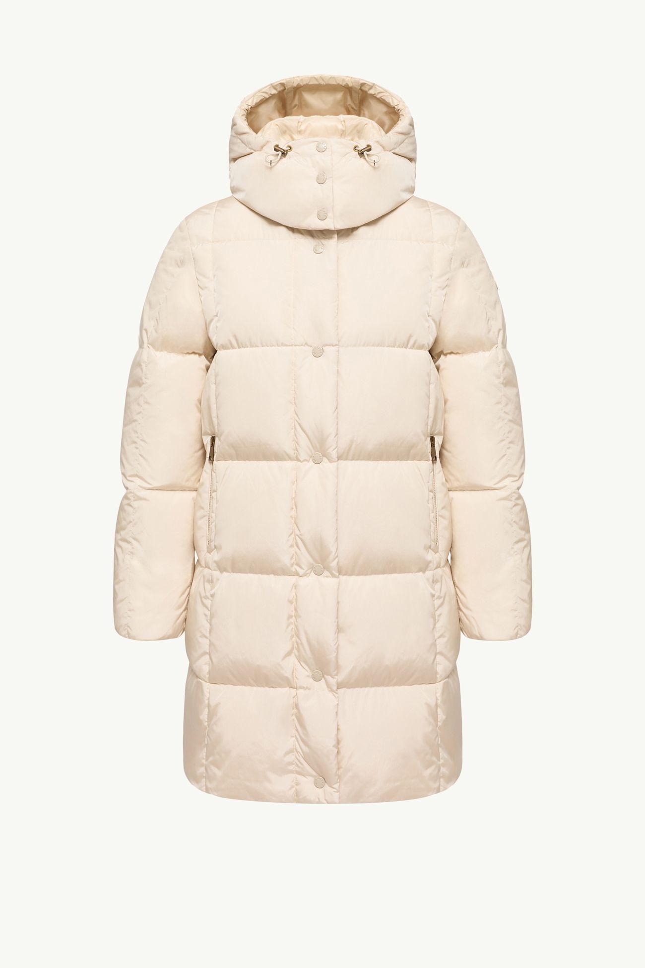 Litte方形絎縫連帽長身羽絨外套 女士 象牙白色 Moncler 2