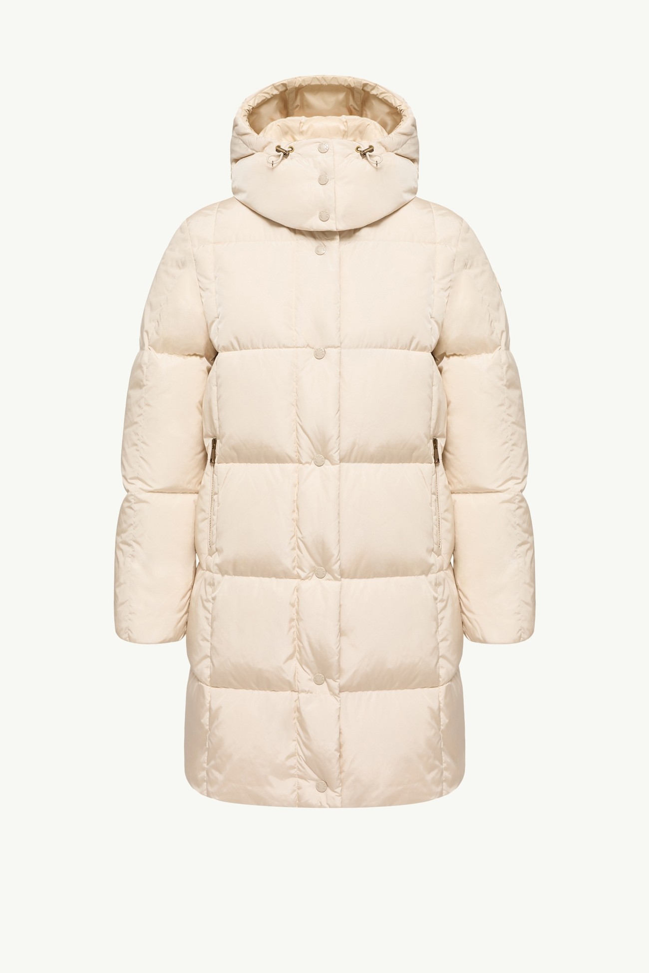 Litte方形絎縫連帽長身羽絨外套 女士 象牙白色 Moncler 2