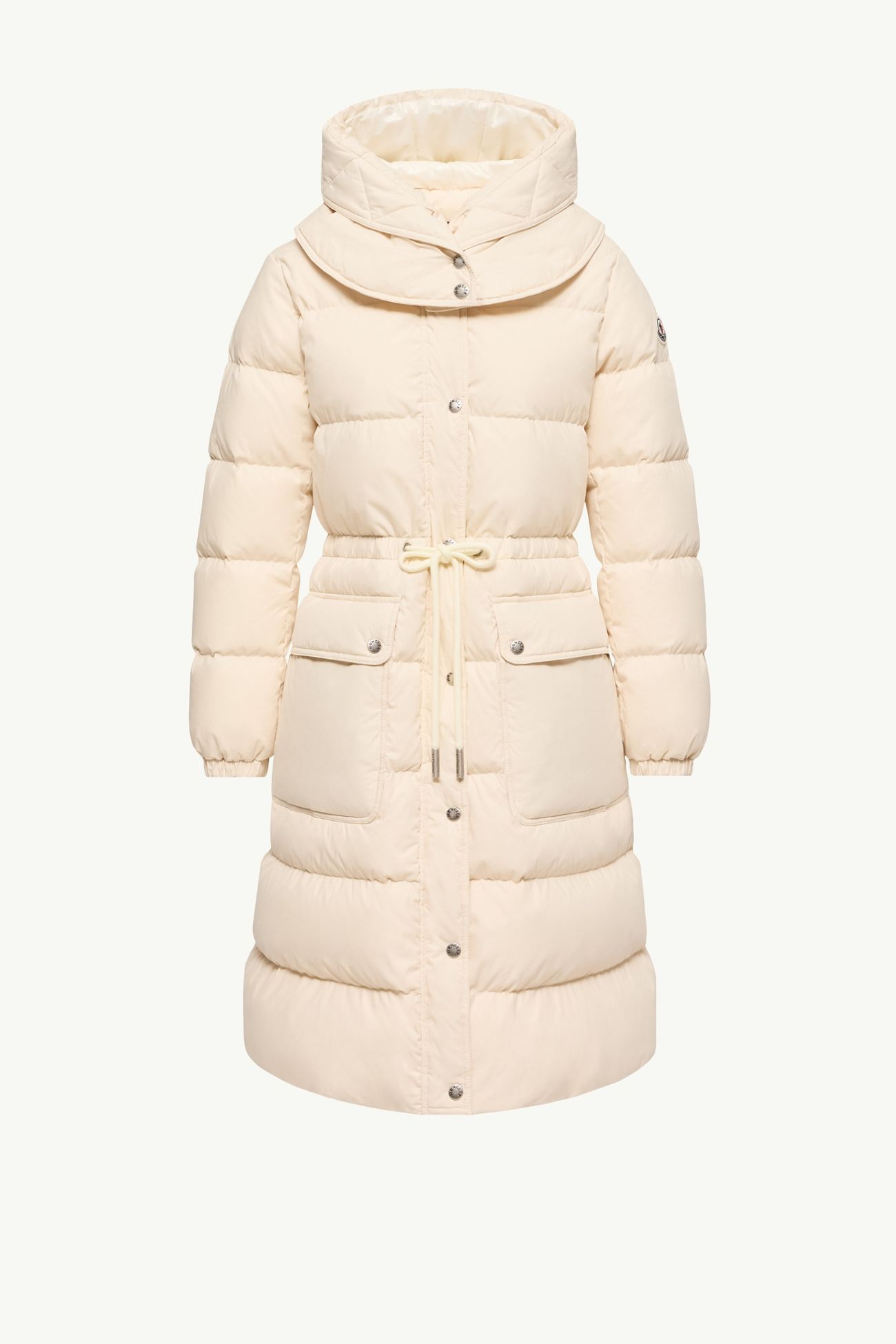 Pic 후드 롱 다운 재킷 여성 화이트 아이보리 Moncler 2