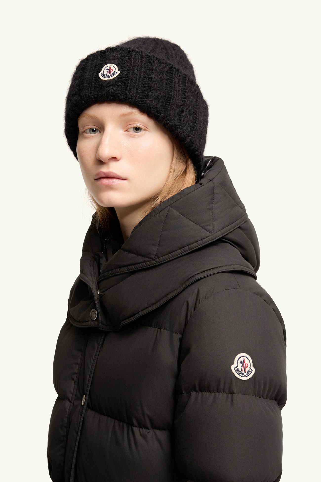 Pic ロングダウンジャケット レディース ブラック Moncler 1