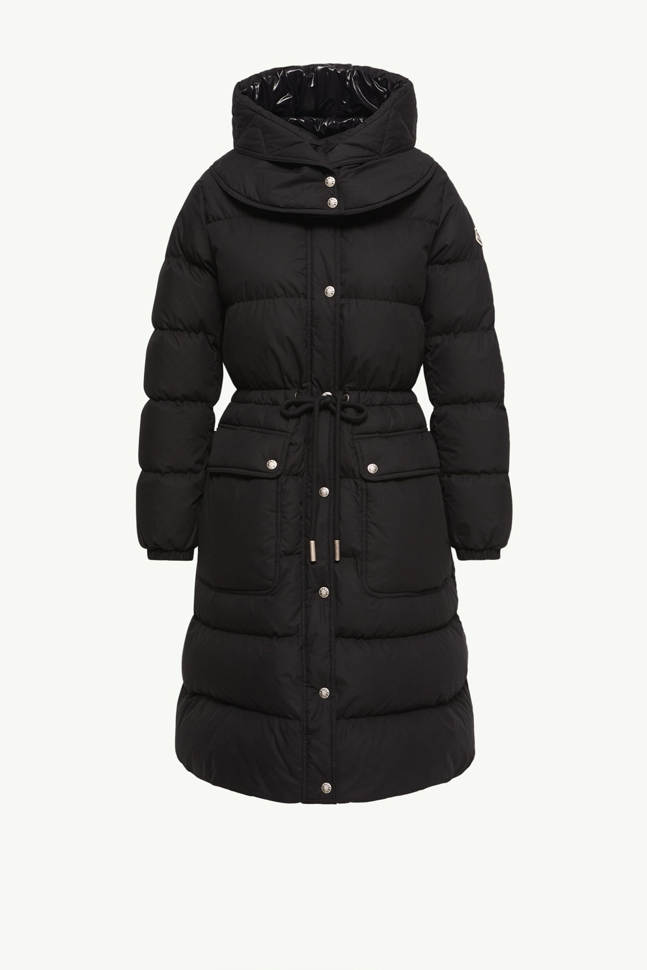 Piumino lungo Pic con cappuccio Donna Nero Moncler 2