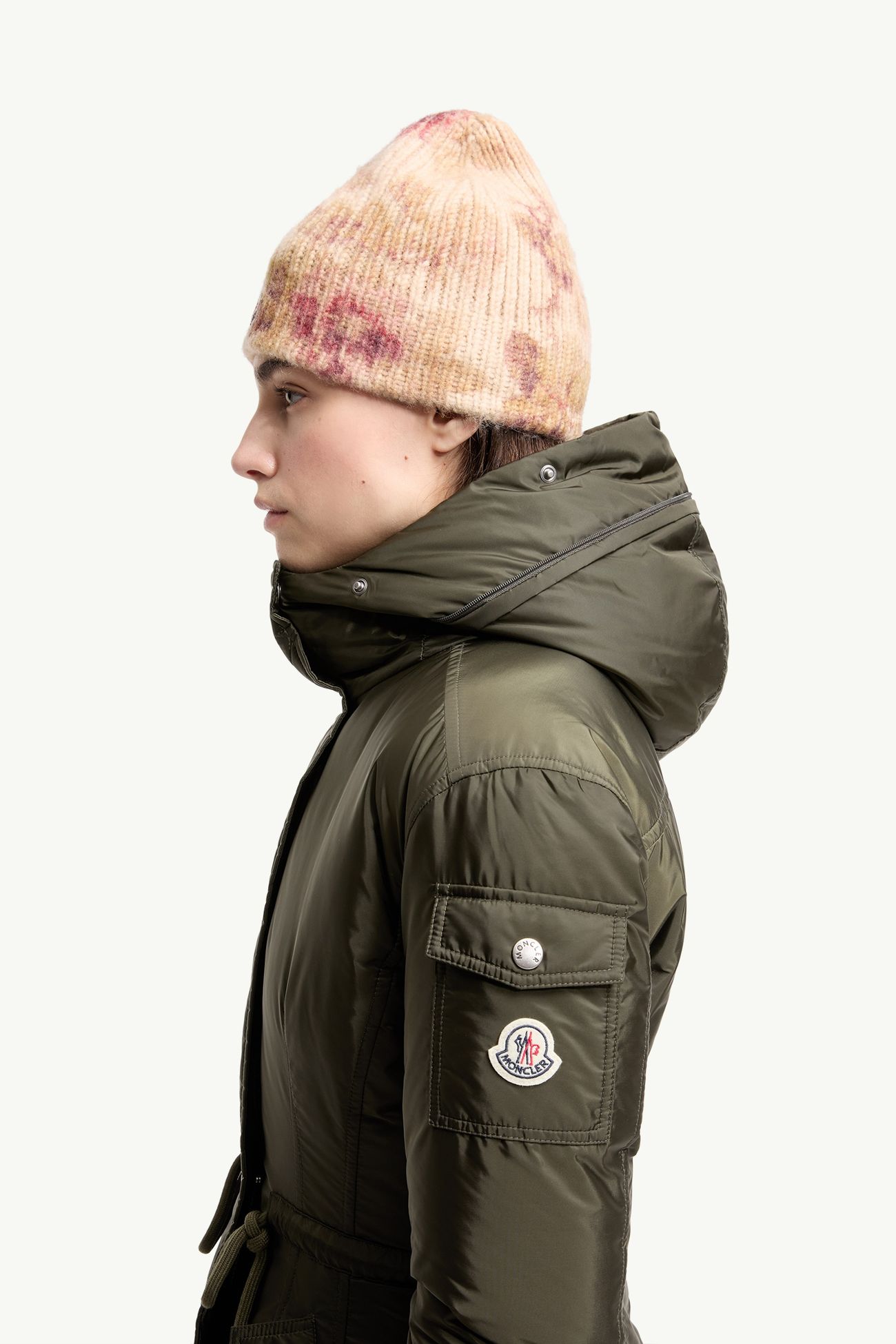Parka plumífero larga con capucha Moustique Mujer Verde Oscuro Moncler 1