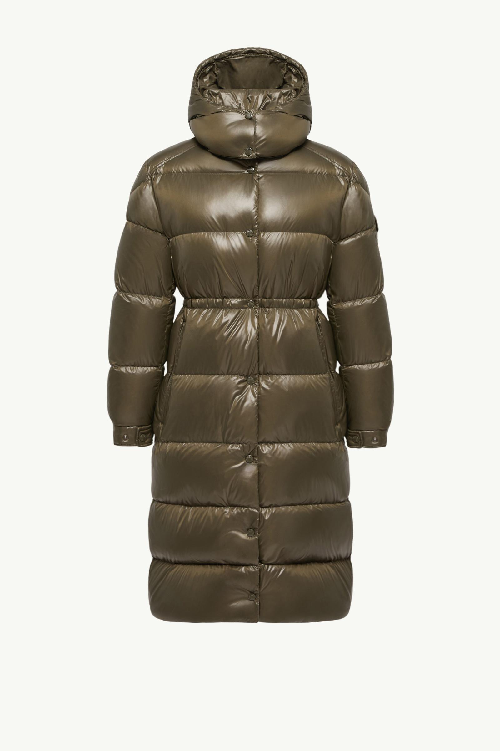 Cavettaz Hooded Long Down Jacket Women Dark Green Moncler, 1 of 0