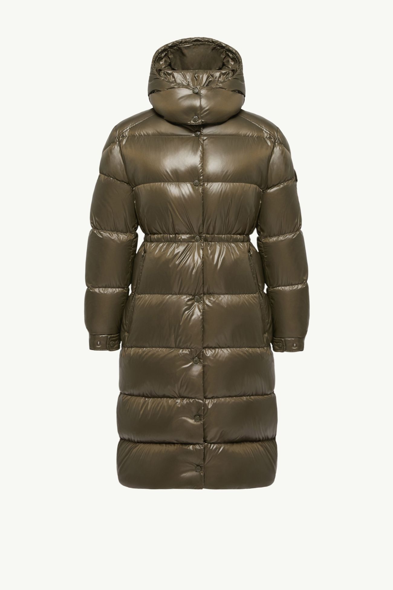 Plumífero largo con capucha Cavettaz Mujer Verde Oscuro Moncler 2