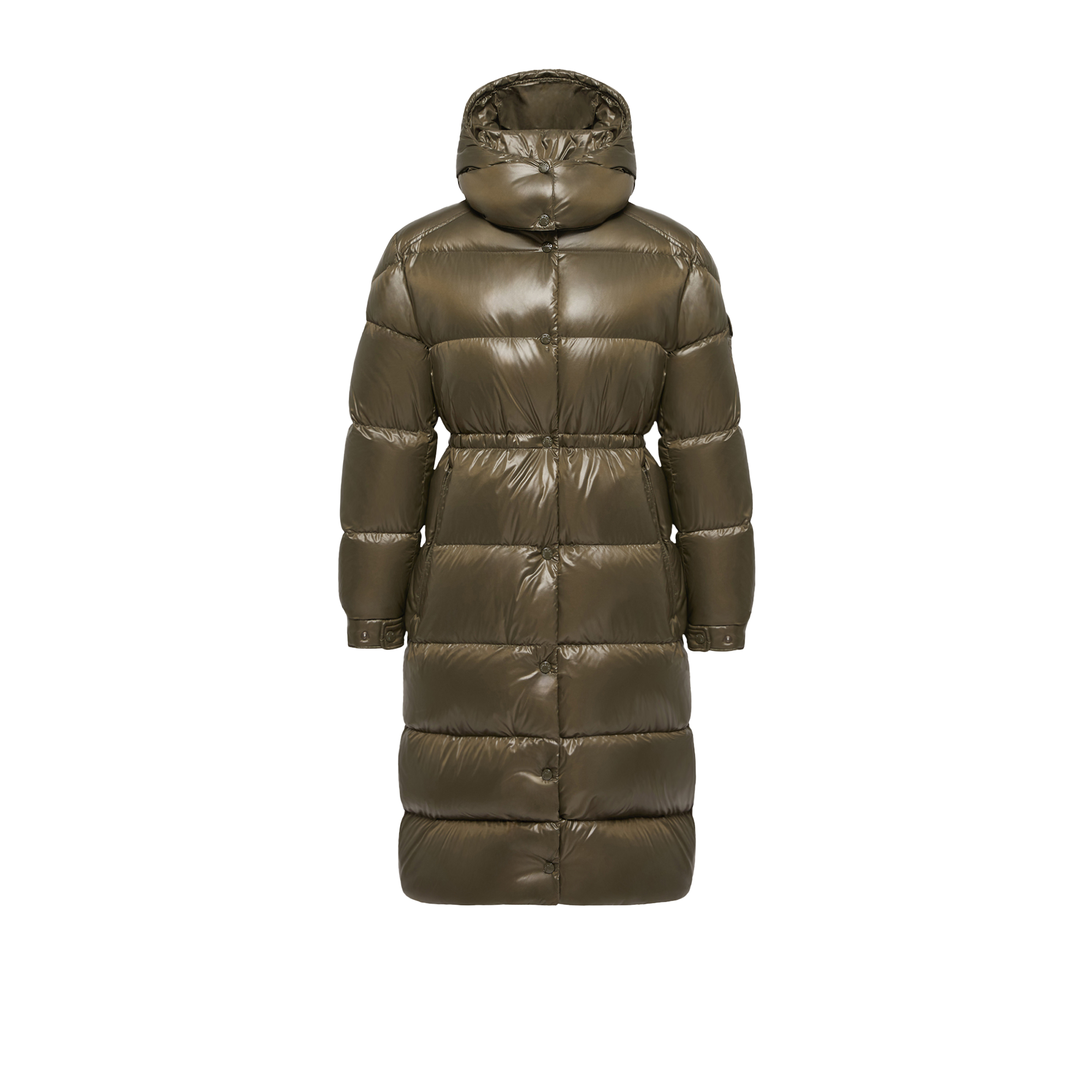 Moncler Doudoune Longue À Capuche Cavettaz, Femme, Vert, Taille: 0