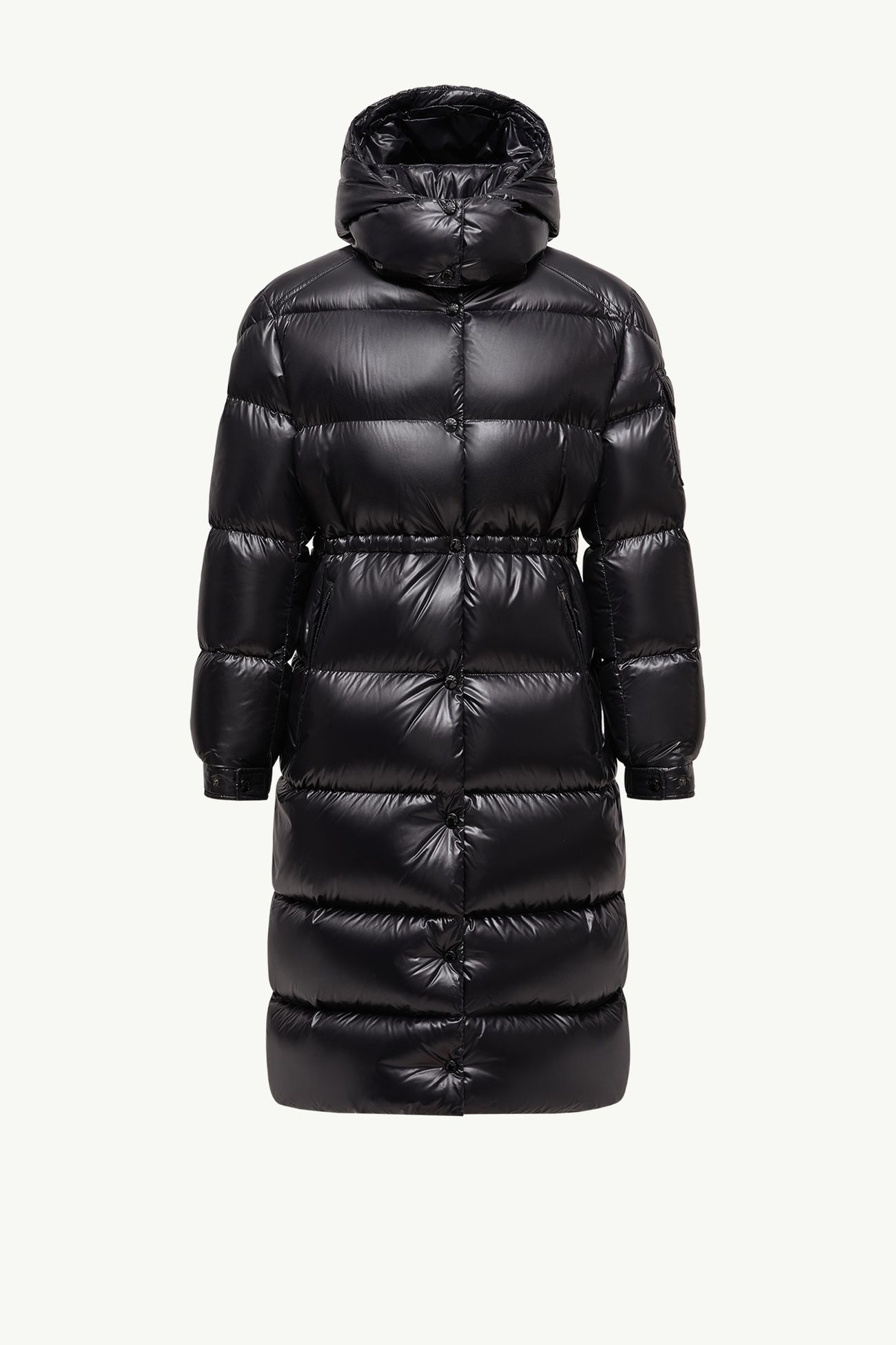 Cavettaz 후드 롱 다운 재킷 여성 블랙 Moncler 2