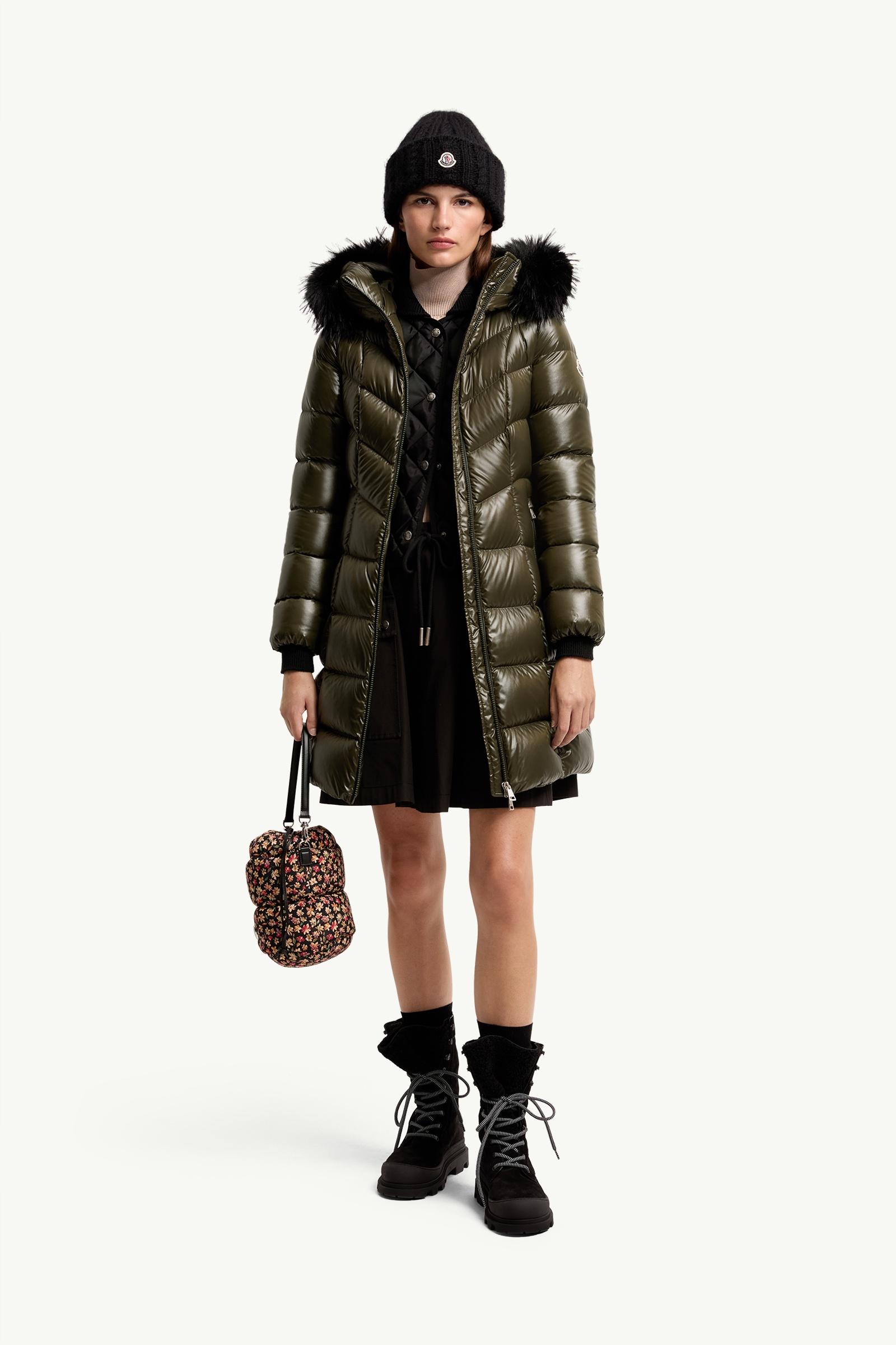 Dark Green Fulmarusse Hooded Down Jacket - Long Jackets & Parka