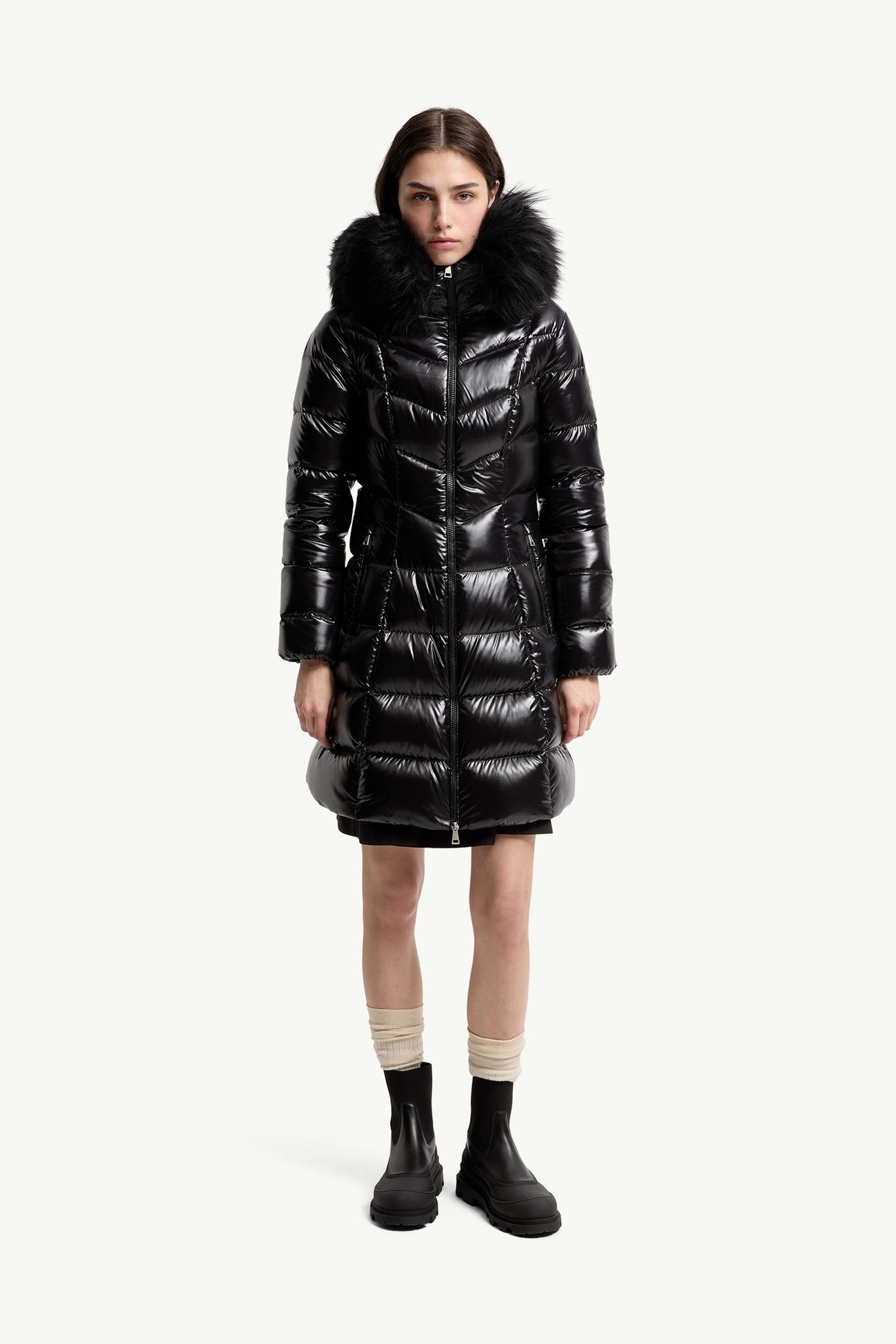 Fulmarusse 후드 다운 재킷 여성 블랙 Moncler 3