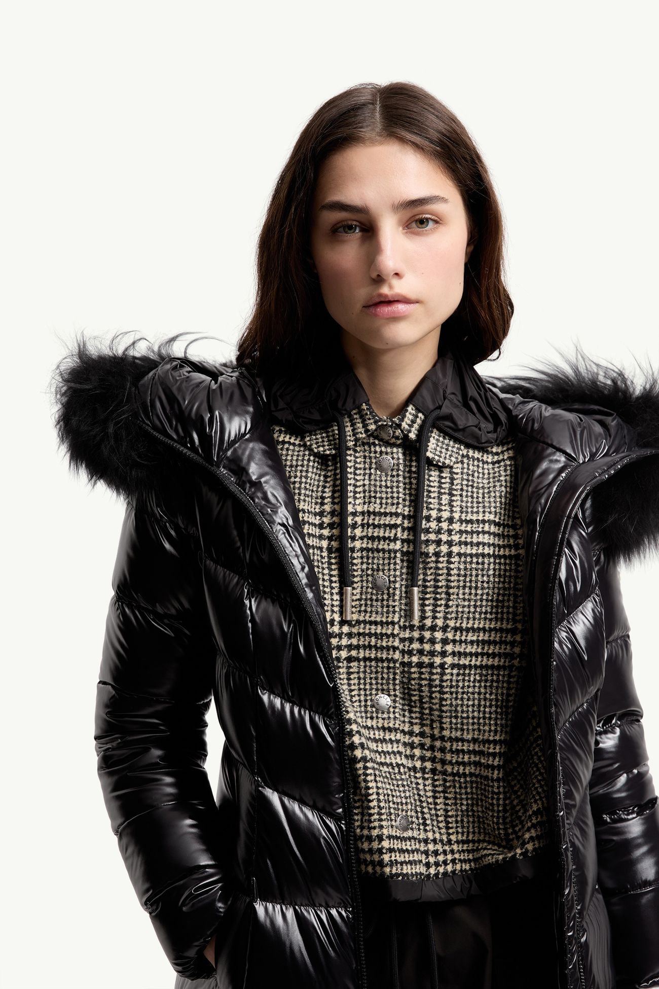 Fulmarusse Daunenjacke mit Kapuze Damen Schwarz Moncler 5
