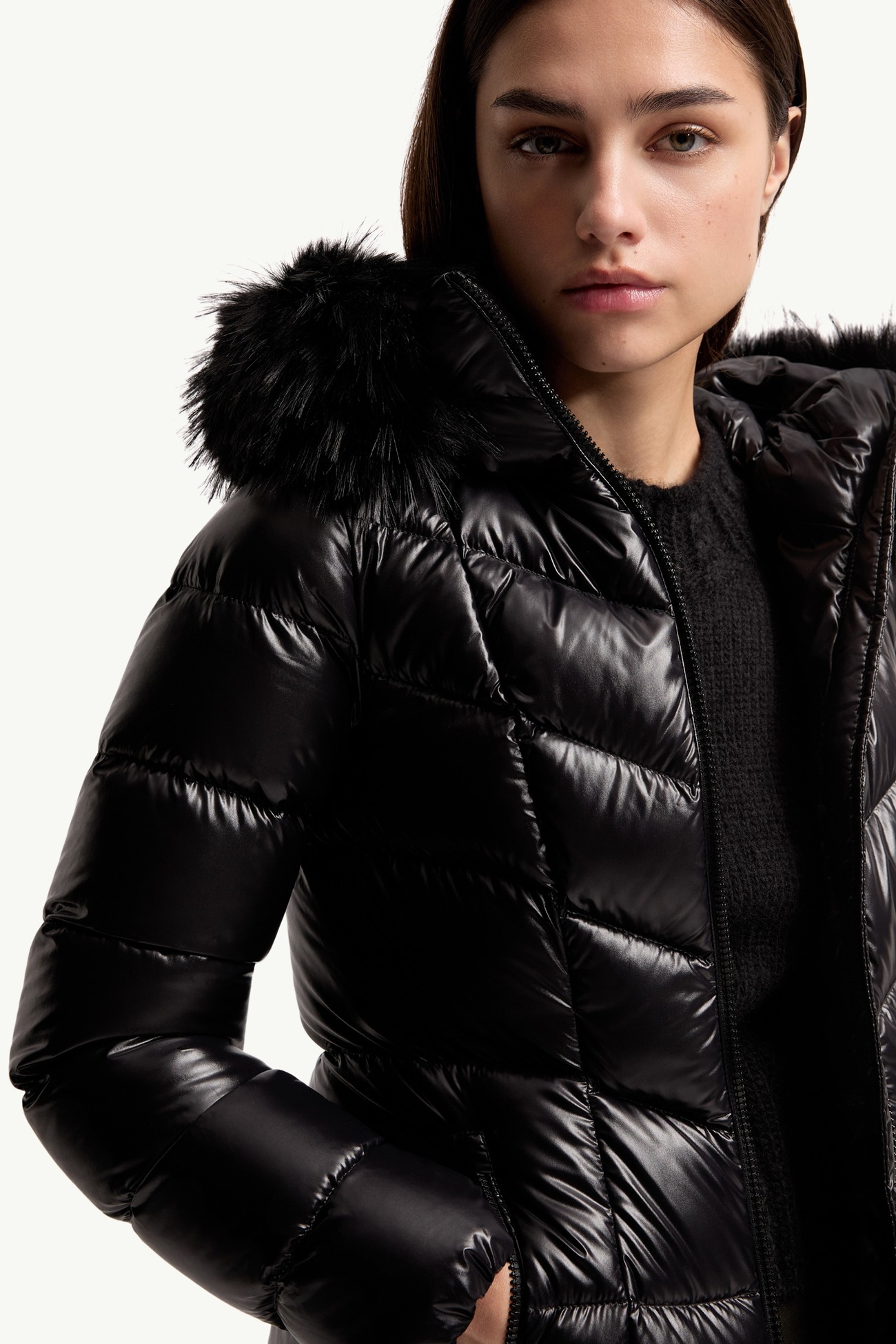 Fulmarusse Hooded Down Jacket Women Black Moncler 5