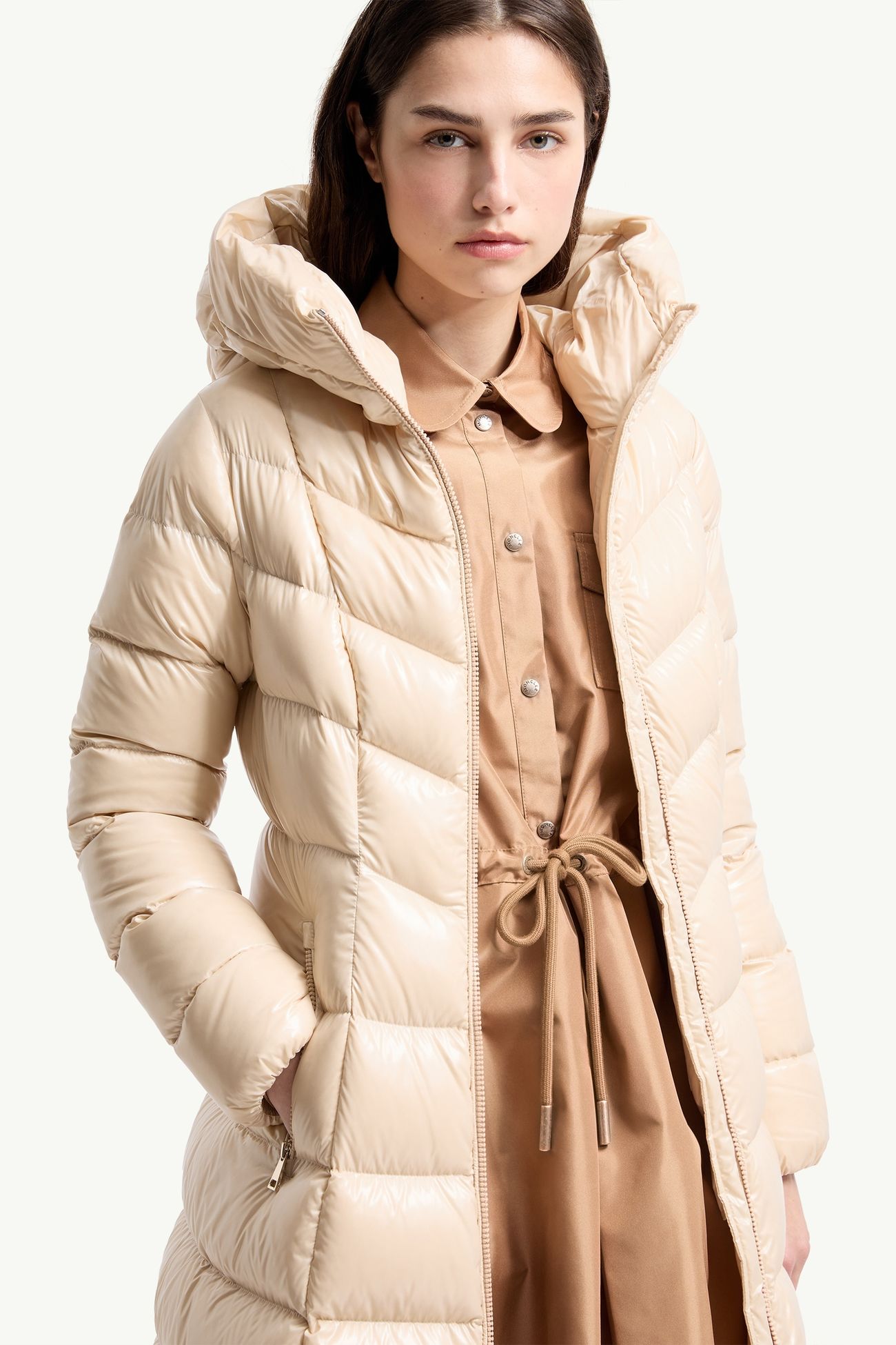 Marusse ダウンジャケット レディース ライトベージュ Moncler 5
