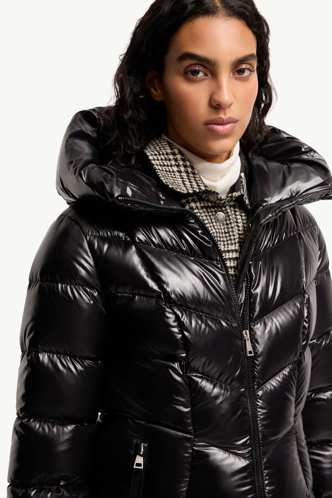 Piumino midi Marusse con cappuccio Donna Nero Moncler 5