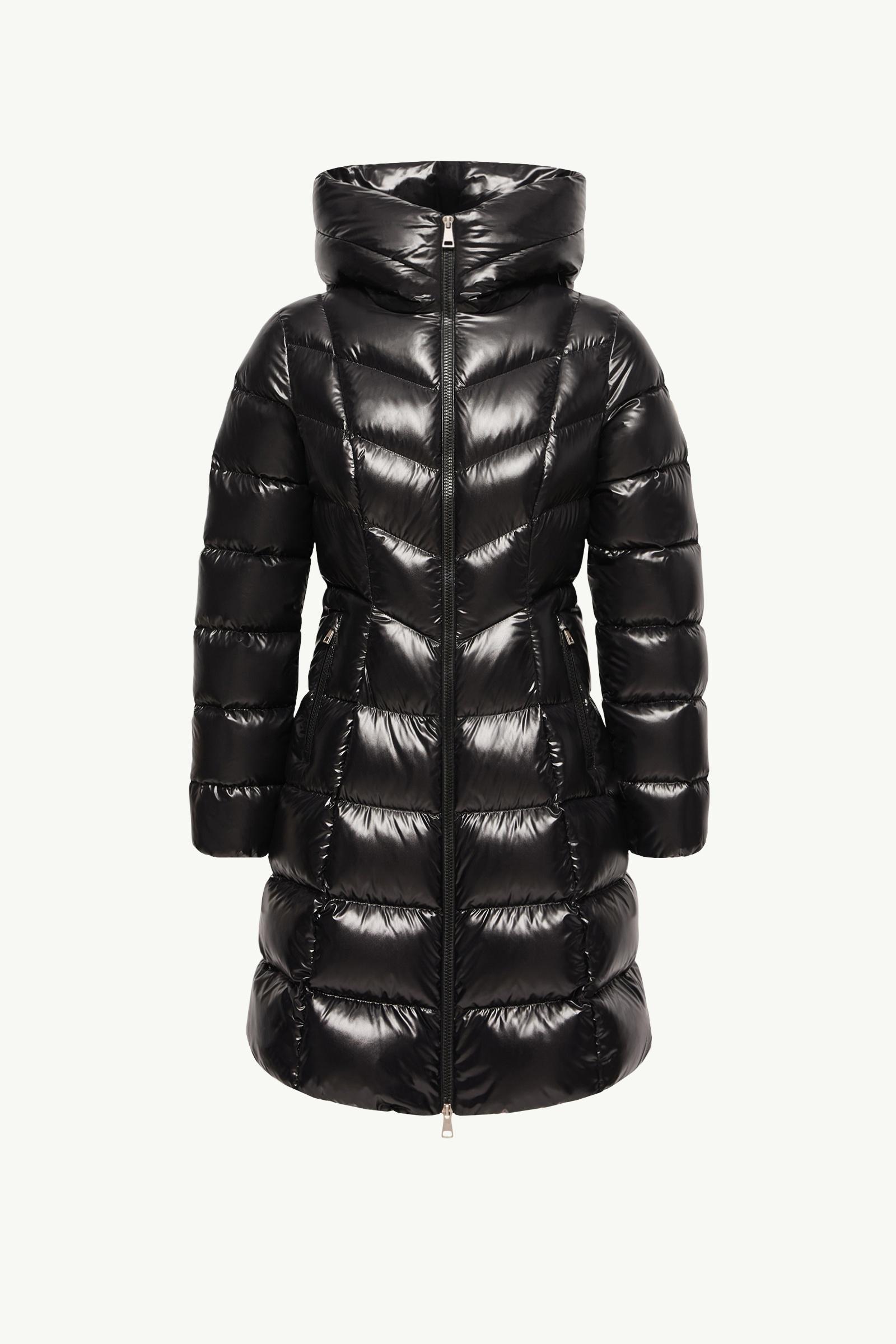 Marusse Hooded Mid-Length Down Jacket Women Black Moncler, 1 of 0