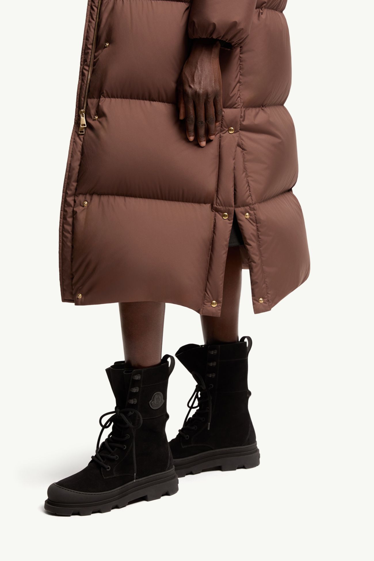 Ornement ロングダウンジャケット レディース ブラウン Moncler 5