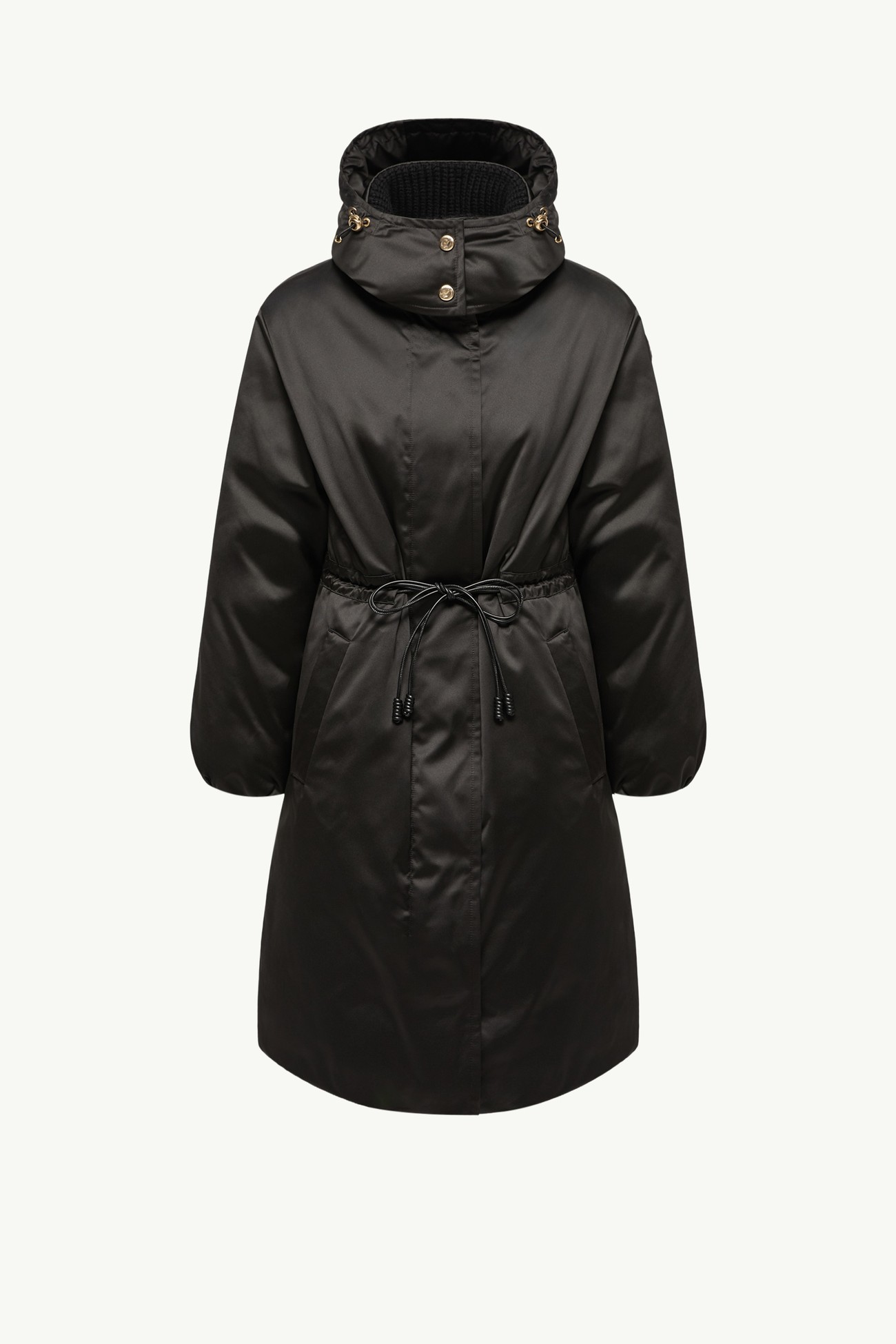 Contemplatif連帽長身羽絨派克大衣 女士 黑色 Moncler 2