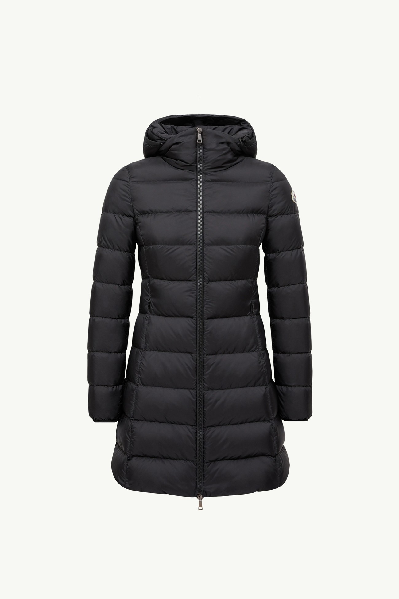 Gie Hooded Long Down Jacket Women Black Moncler 2