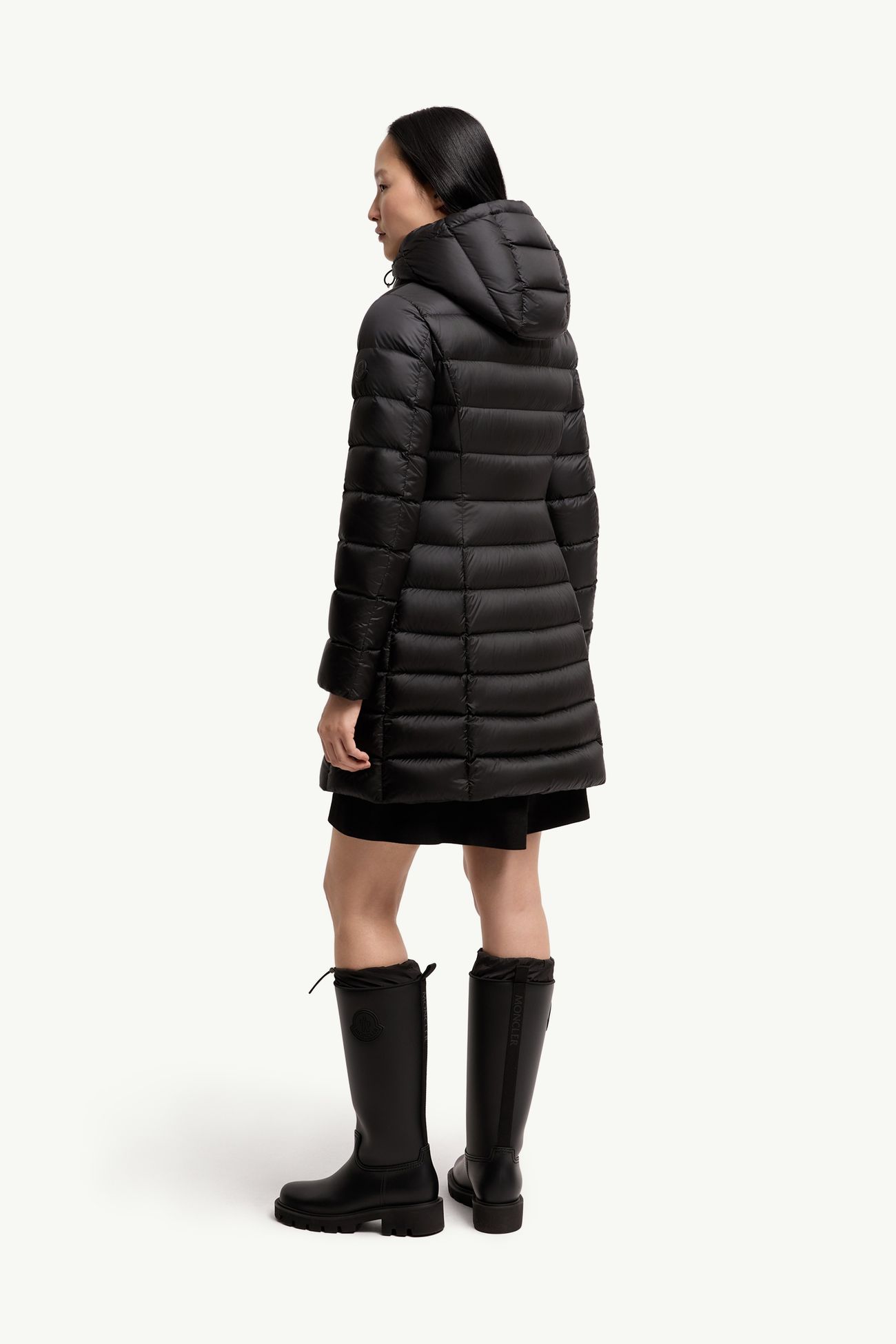 Hirmas ロングダウンコート レディース ブラック Moncler 4
