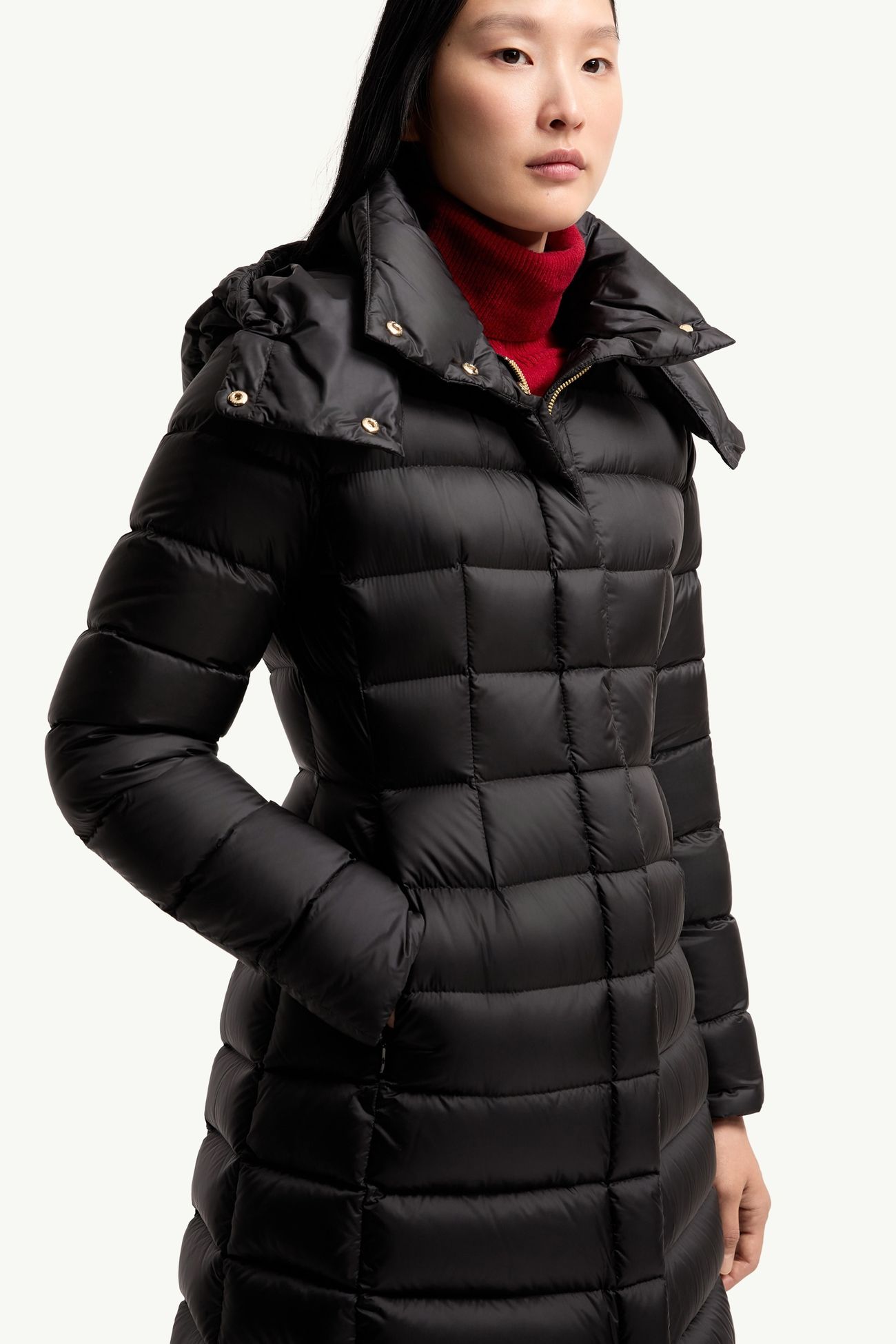Hirmas ロングダウンコート レディース ブラック Moncler 5