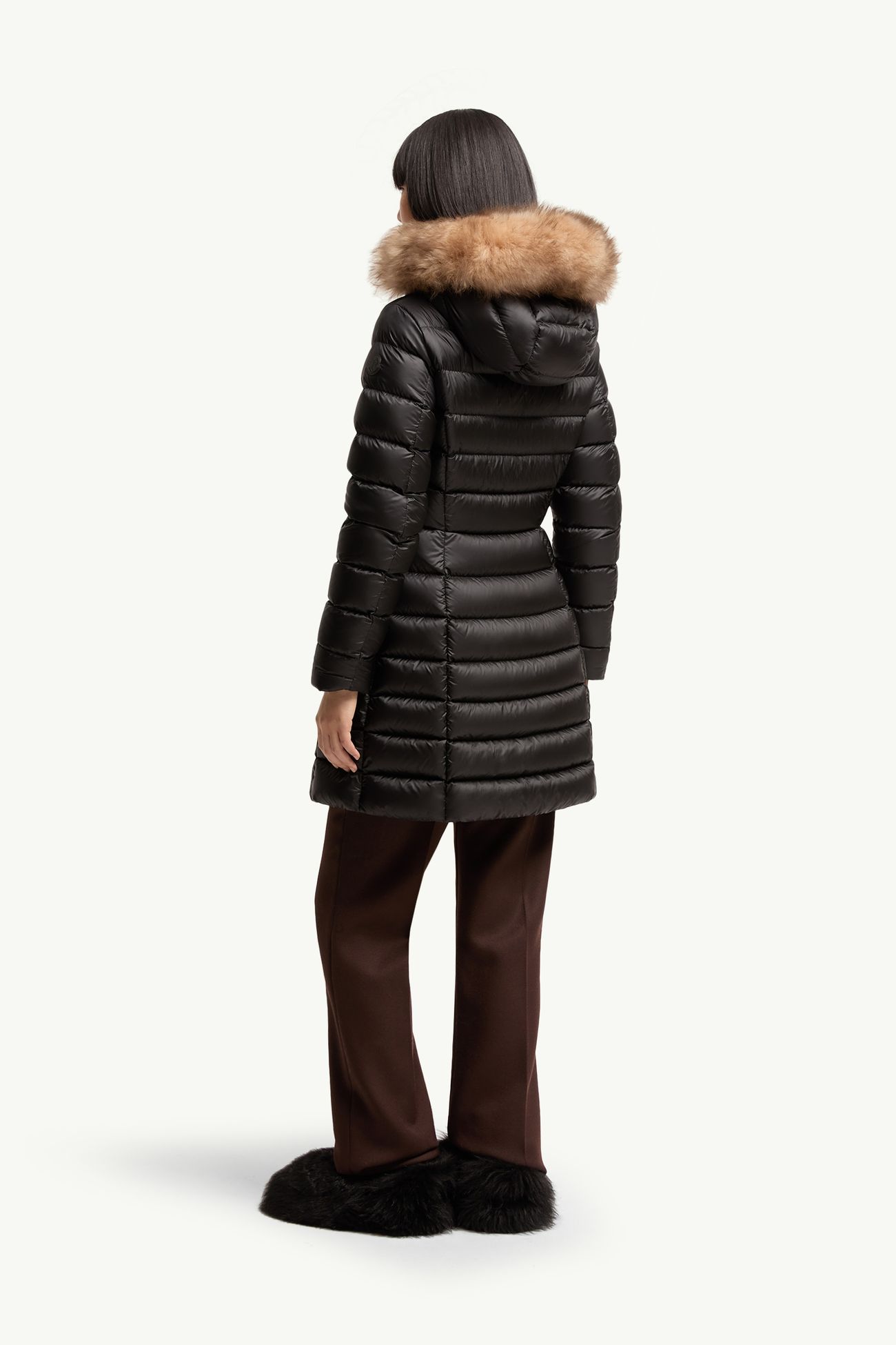 Hirmasfur ロングダウンジャケット レディース ブラック & ベージュ Moncler 4