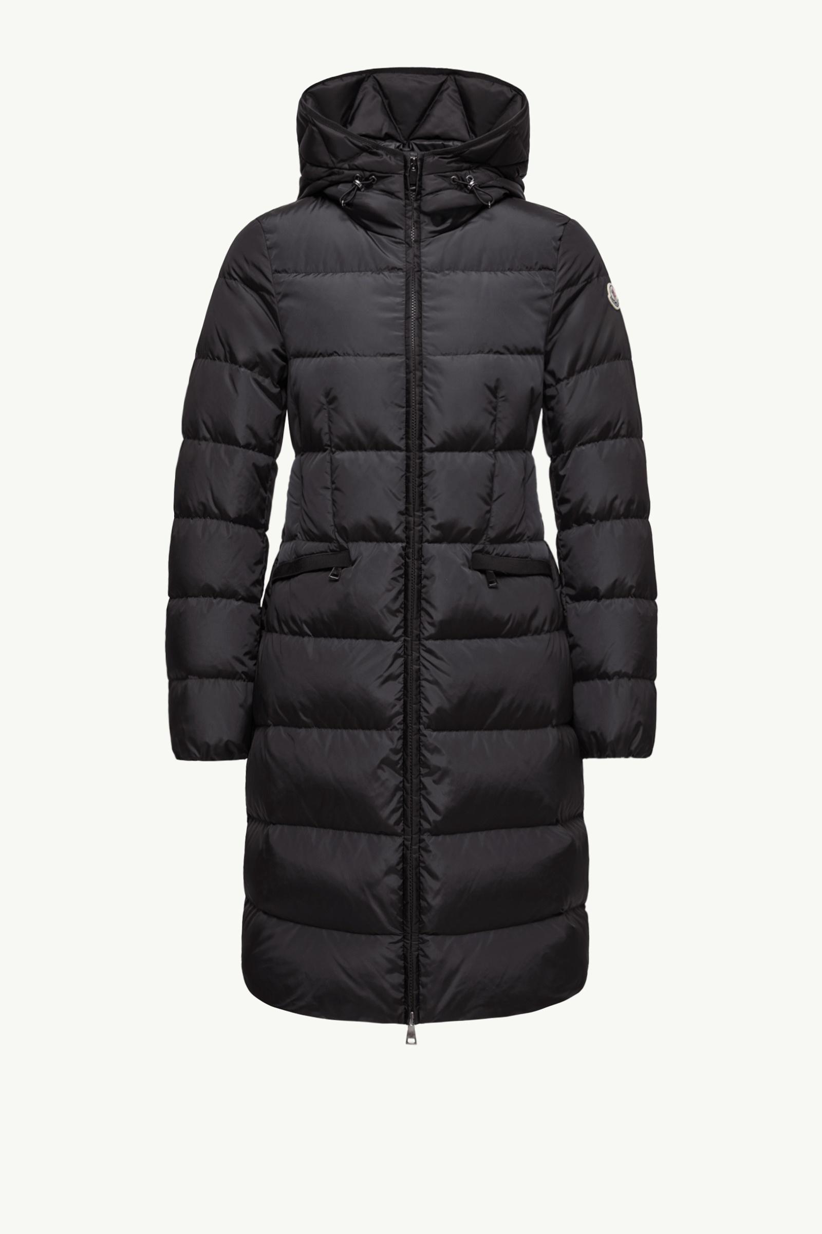 Night Blue Avocette Hooded Long Down Jacket - Long Jackets & Parka