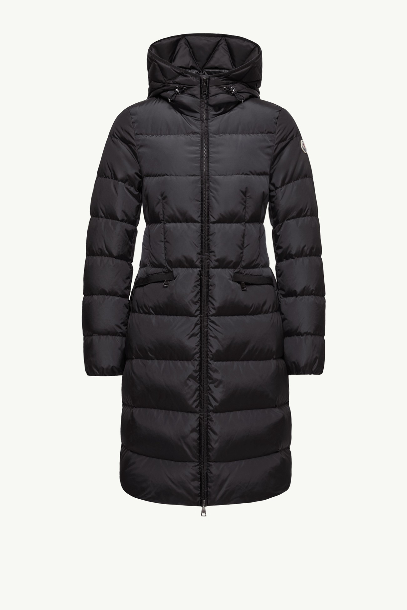 Avocette Hooded Long Down Jacket Women Night Blue Moncler 2
