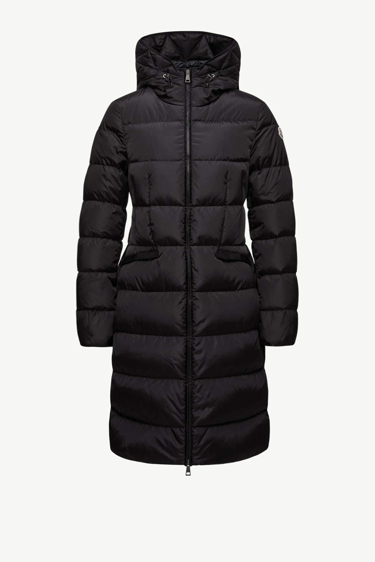 Avocette Hooded Long Down Jacket Women Black Moncler 2