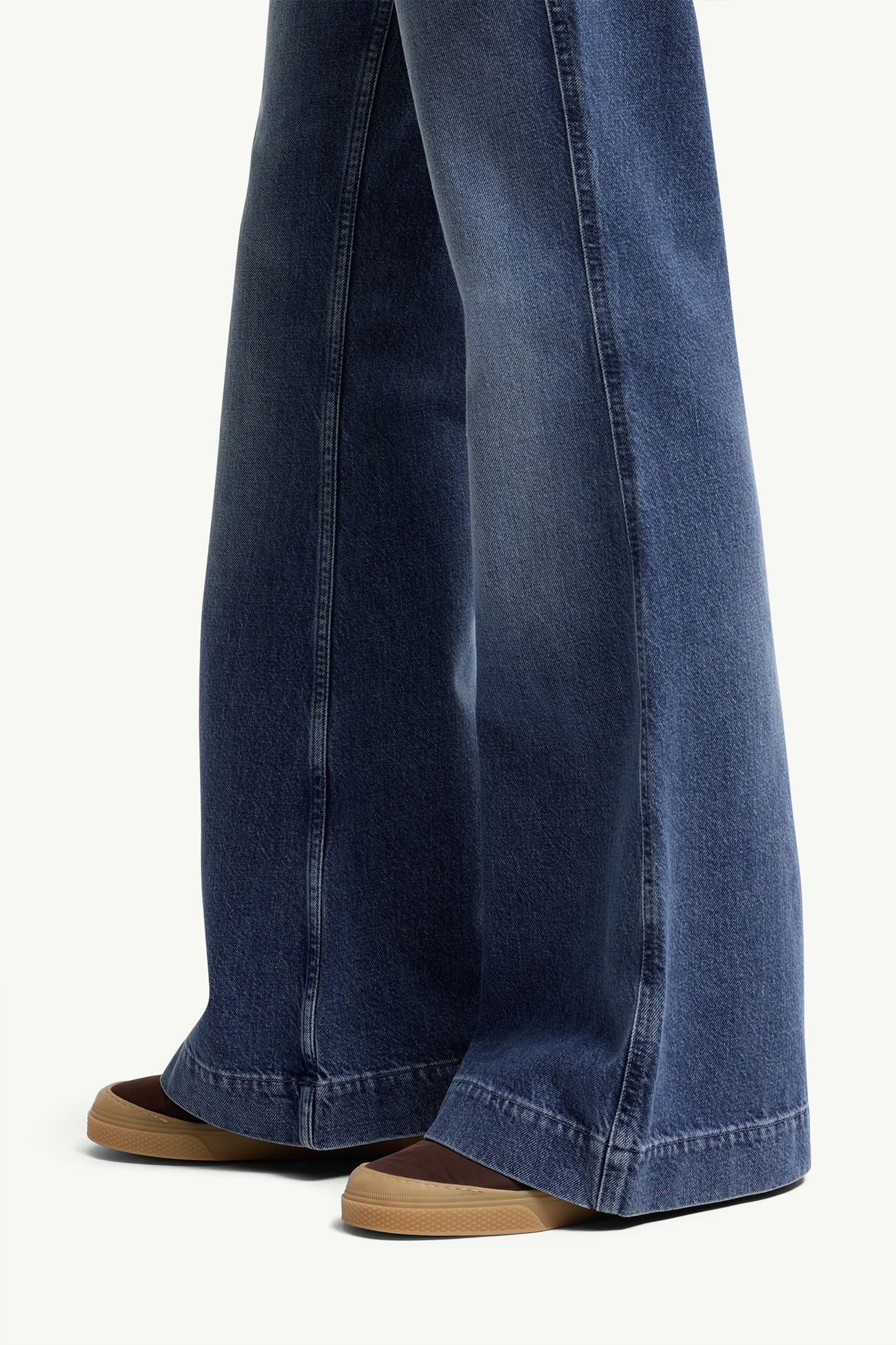 Vaqueros de pernera ancha Mujer Azul Denim Moncler 1