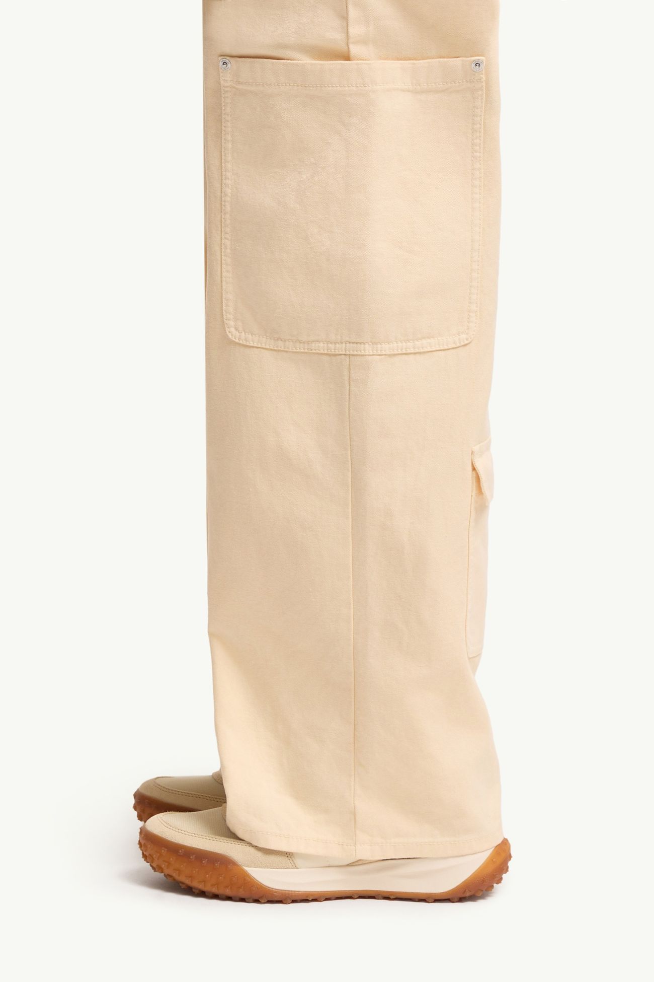 Cargohose aus Canvas Damen Weiß-Elfenbein Moncler 1