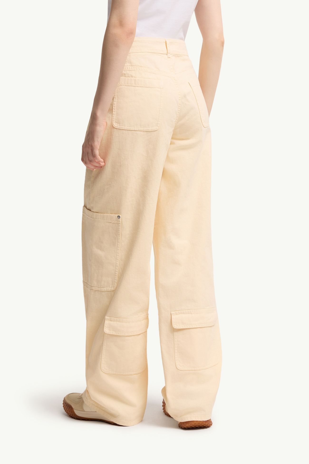 Pantalones cargo de lona Mujer Blanco Marfil Moncler 4