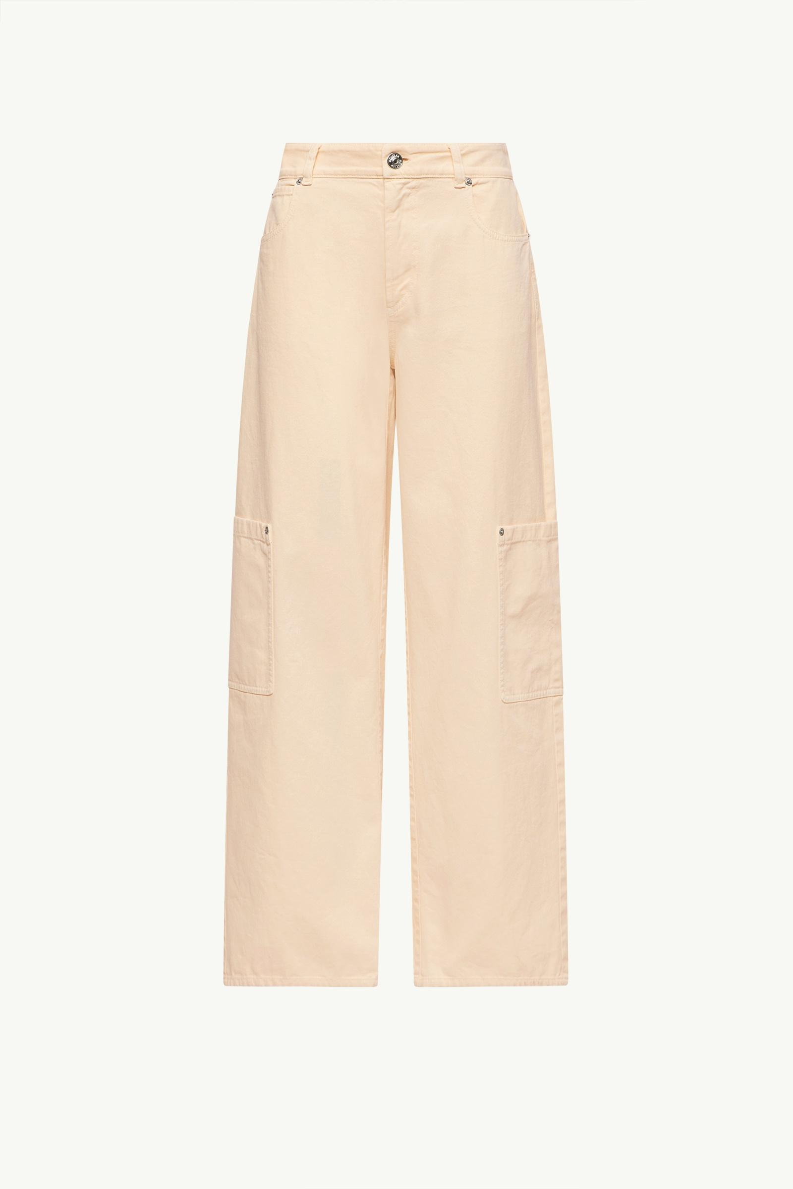 Canvas Cargo Trousers Women White Ivory Moncler, 1 of 0
