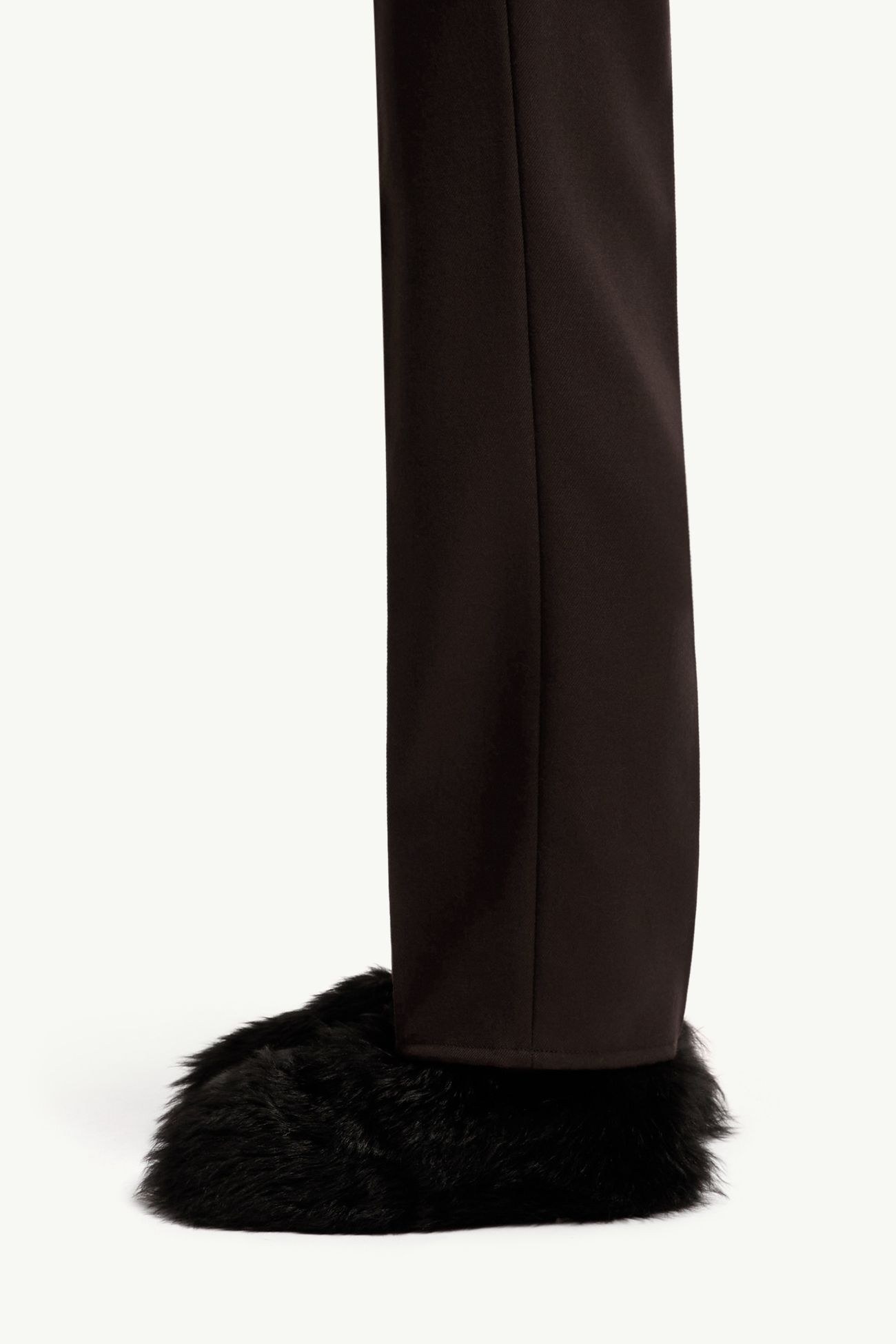 Pantaloni in misto lana Donna Marrone Moncler 1