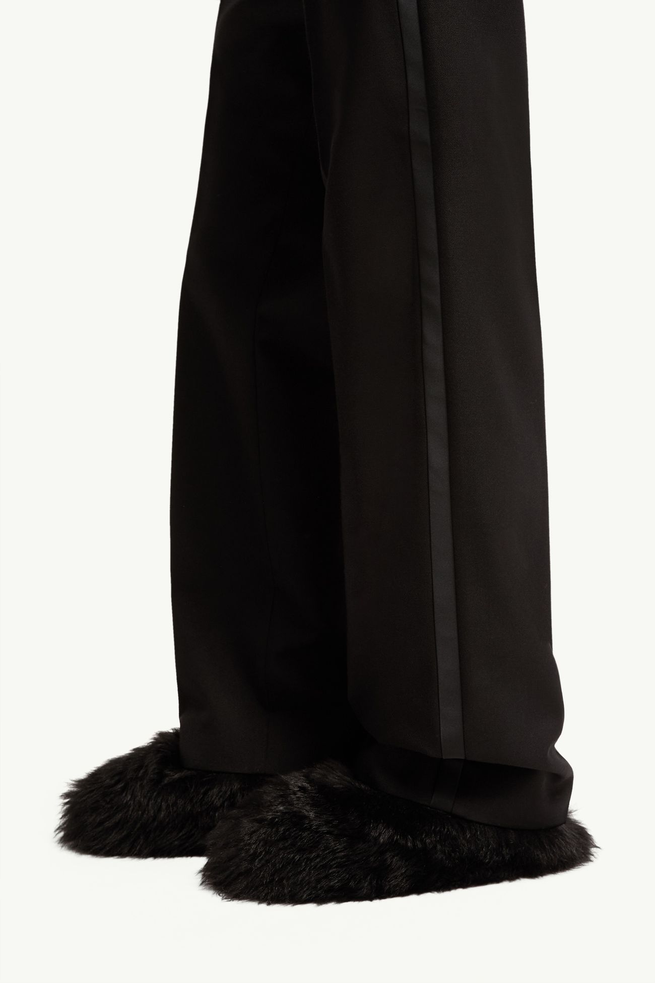 女士羊毛混纺长裤 女士 黑色 Moncler 1