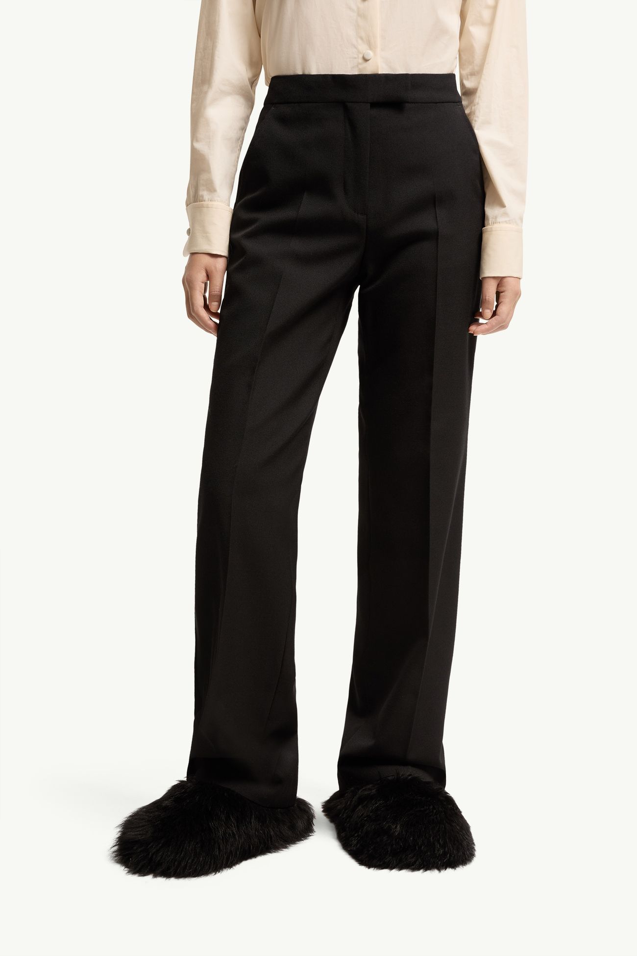 Hose aus einer Woll-Gabardine-Mischung Damen Schwarz Moncler 3