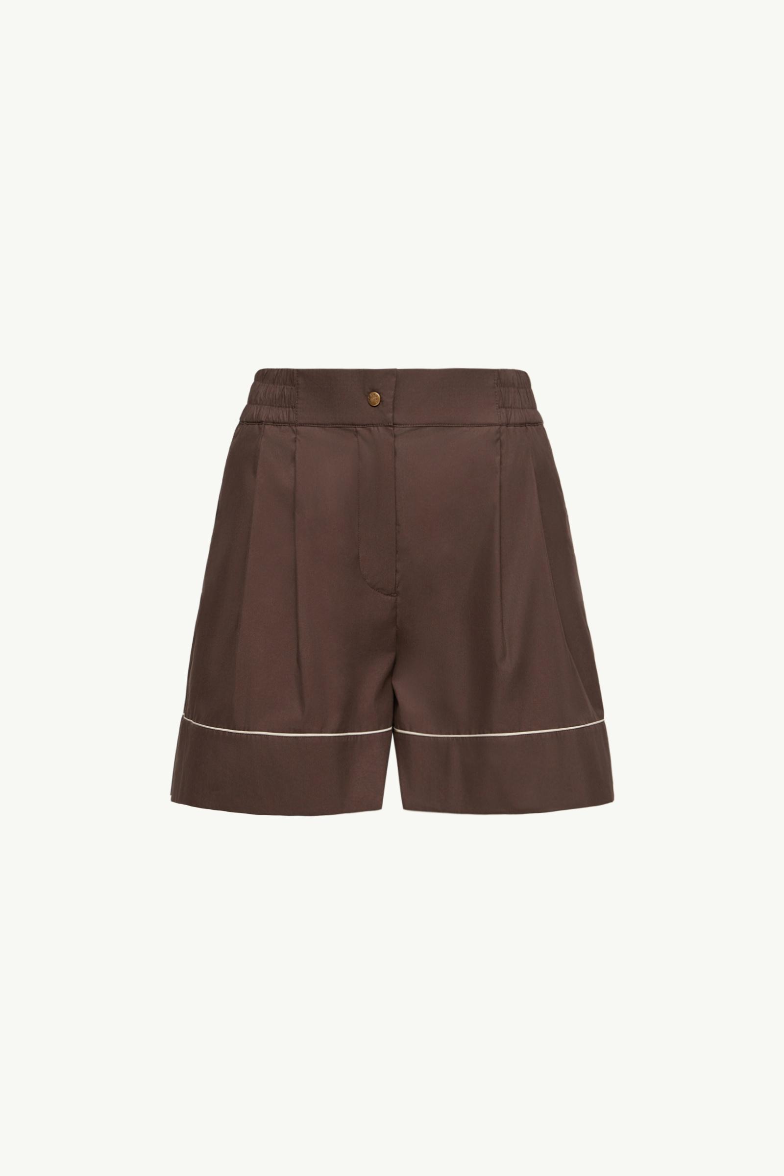 Tailored Cotton Blend Shorts Women Brown Moncler, 1 of 0