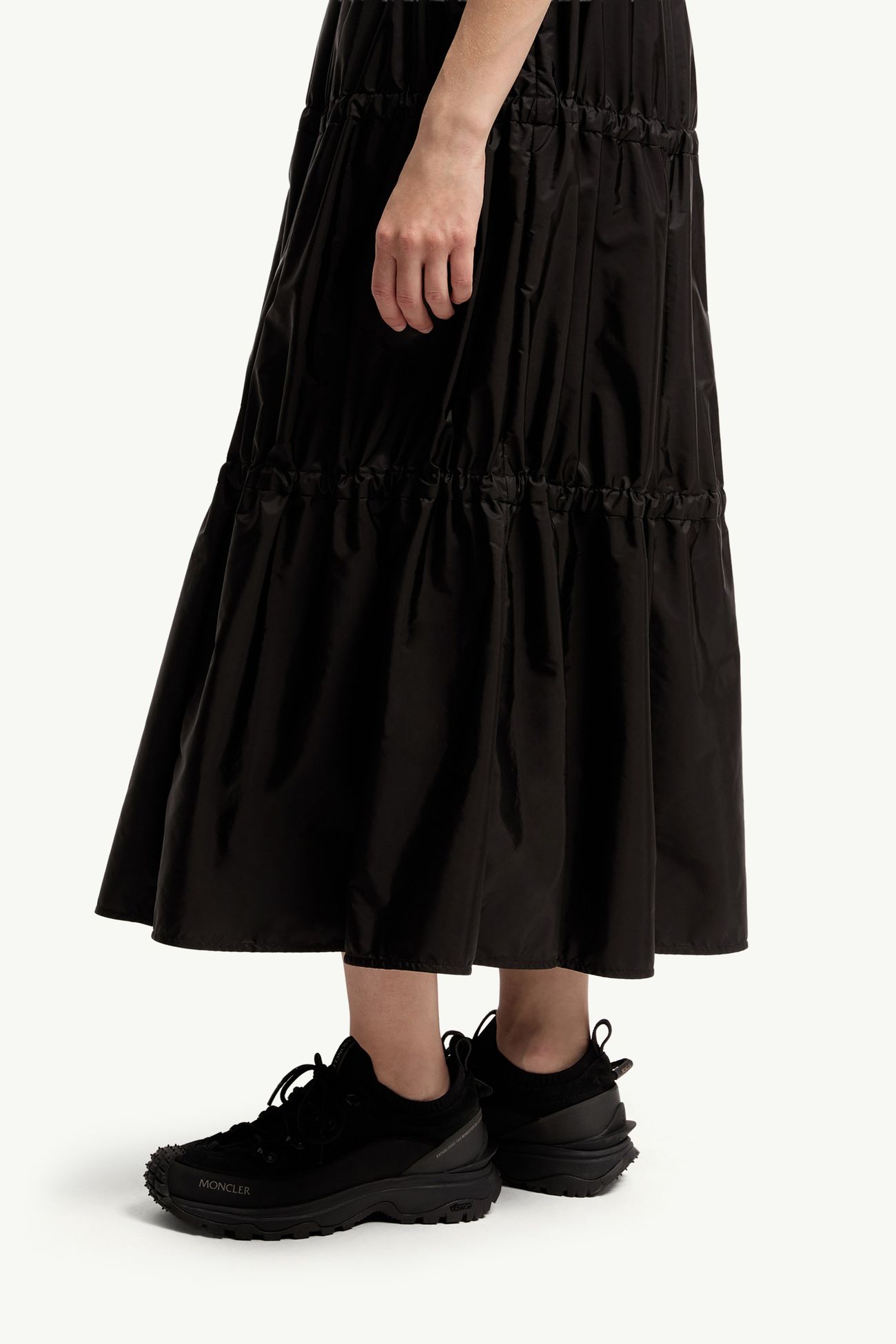 Mittellanger Rock mit Rüschen Damen Schwarz Moncler 1