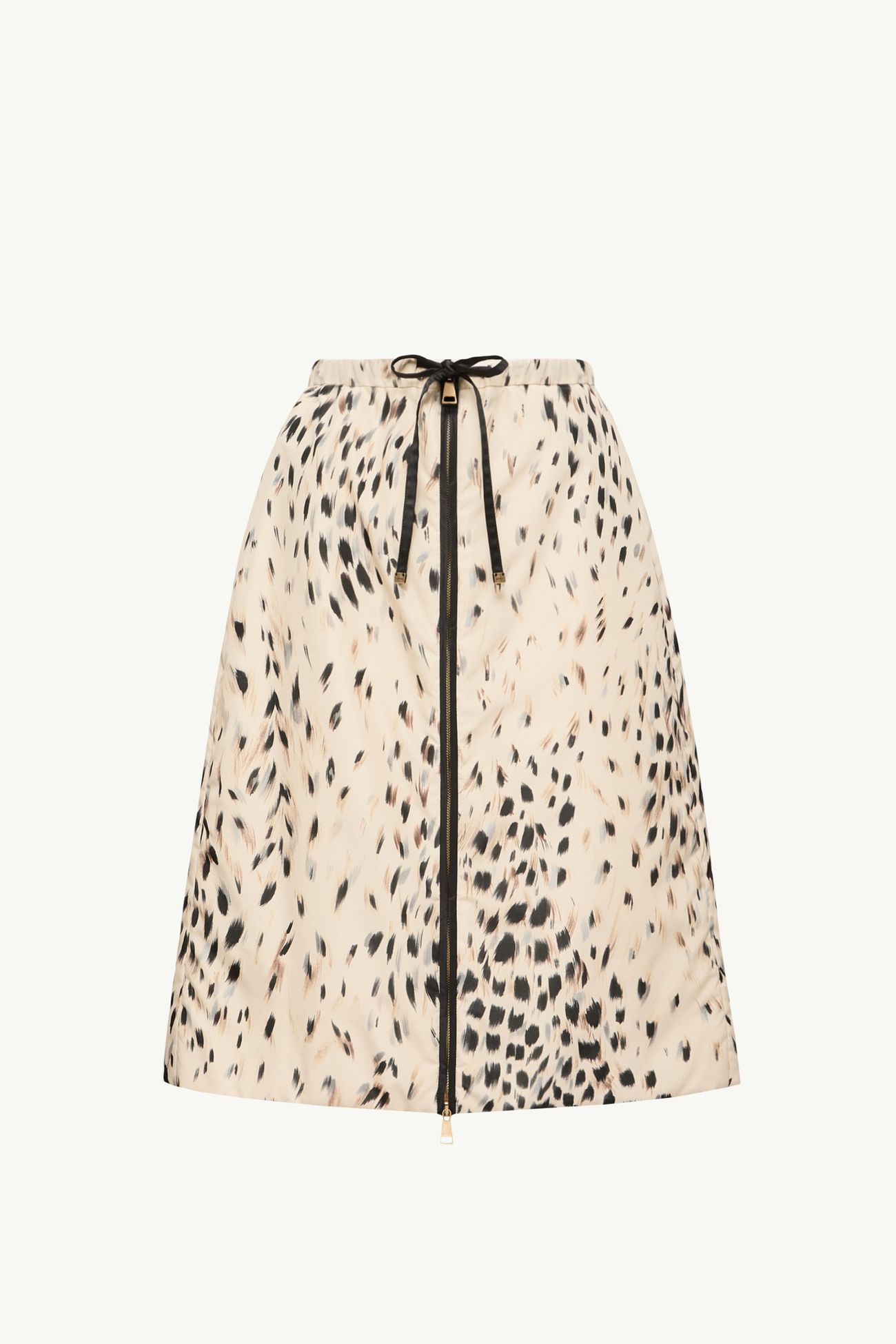 애니멀리어 프린트 패딩 무릎 길이 스커트 여성 화이트 아이보리 Moncler 2