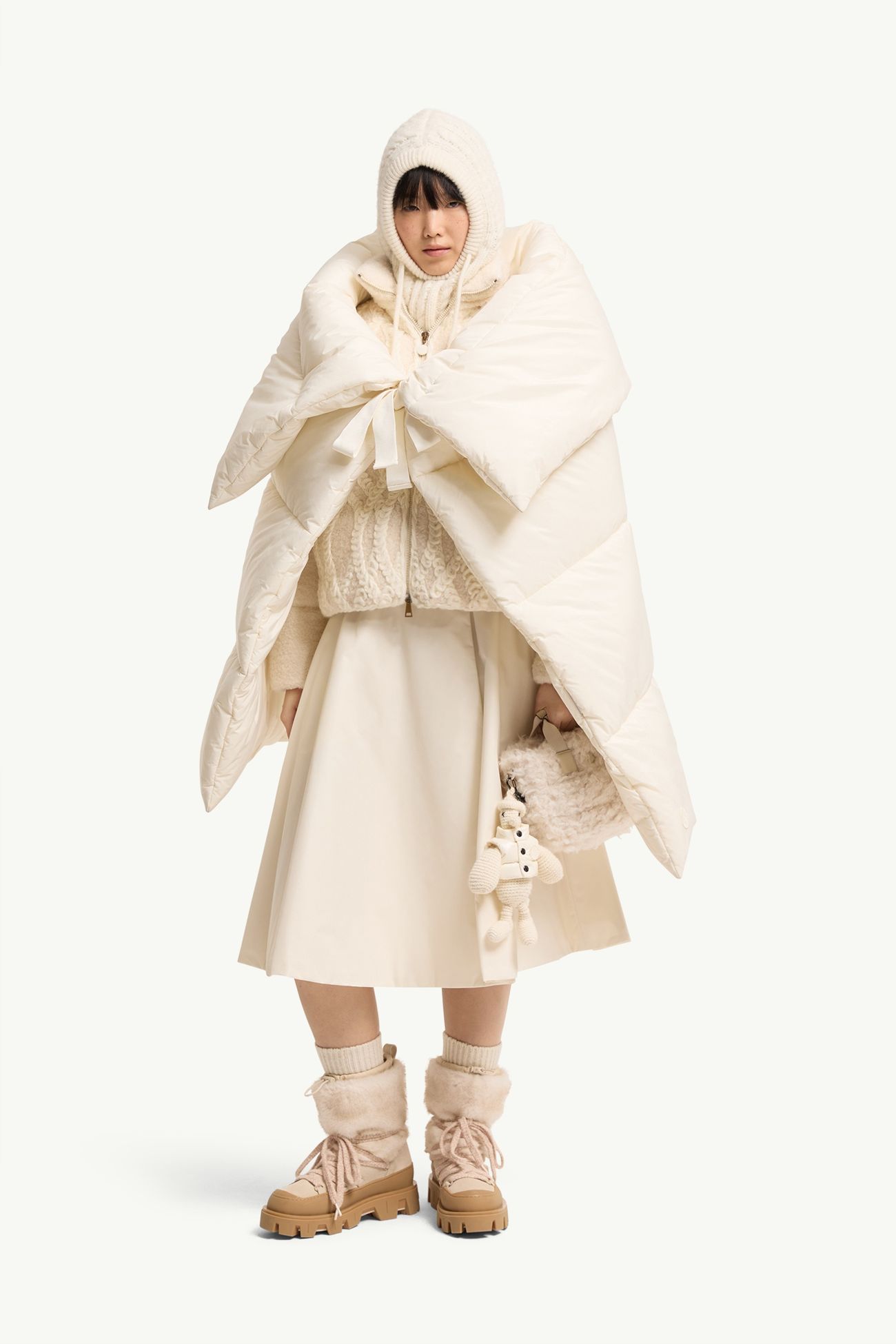 女士加衬中长款半身裙 女士 白色 Moncler 0