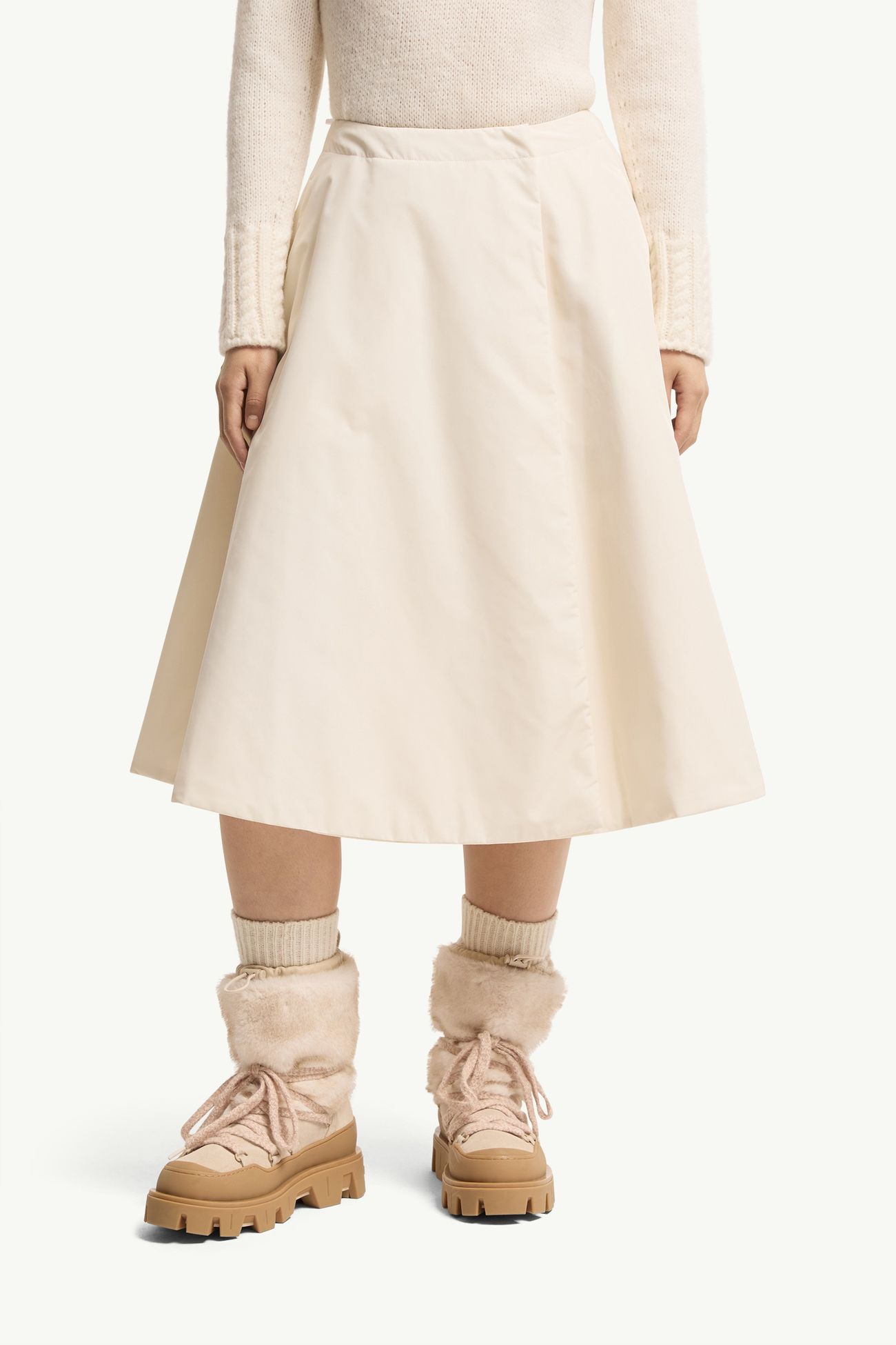 女士加衬中长款半身裙 女士 白色 Moncler 3