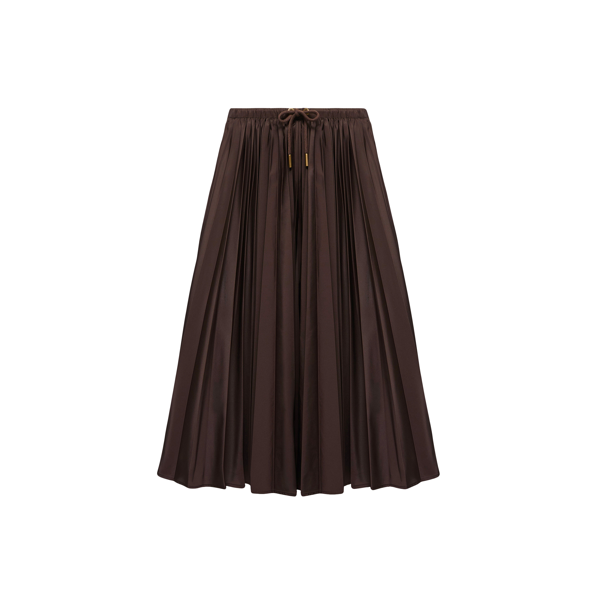 Moncler , Midi Skirts, Female, Brown, Xs, Pleated Midi Skirt - Image 4